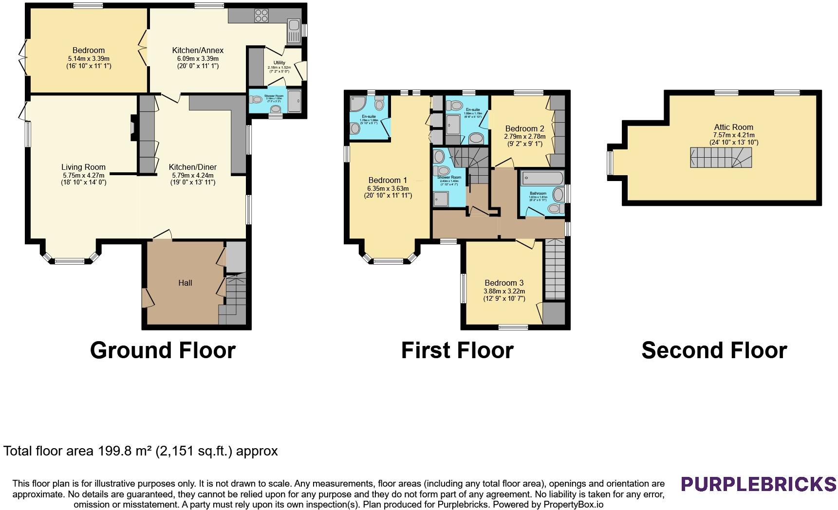 Queens Avenue, Feltham, TW13 floorplan