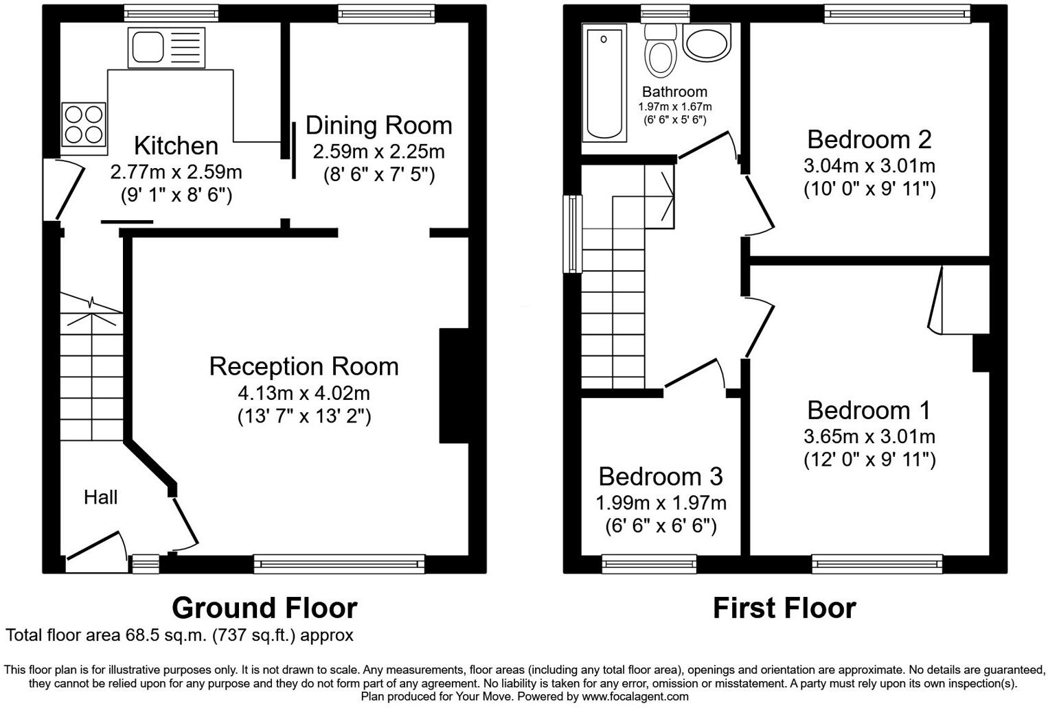 Balmoral Road, Whitehaven, Cumbria, CA28 floorplan