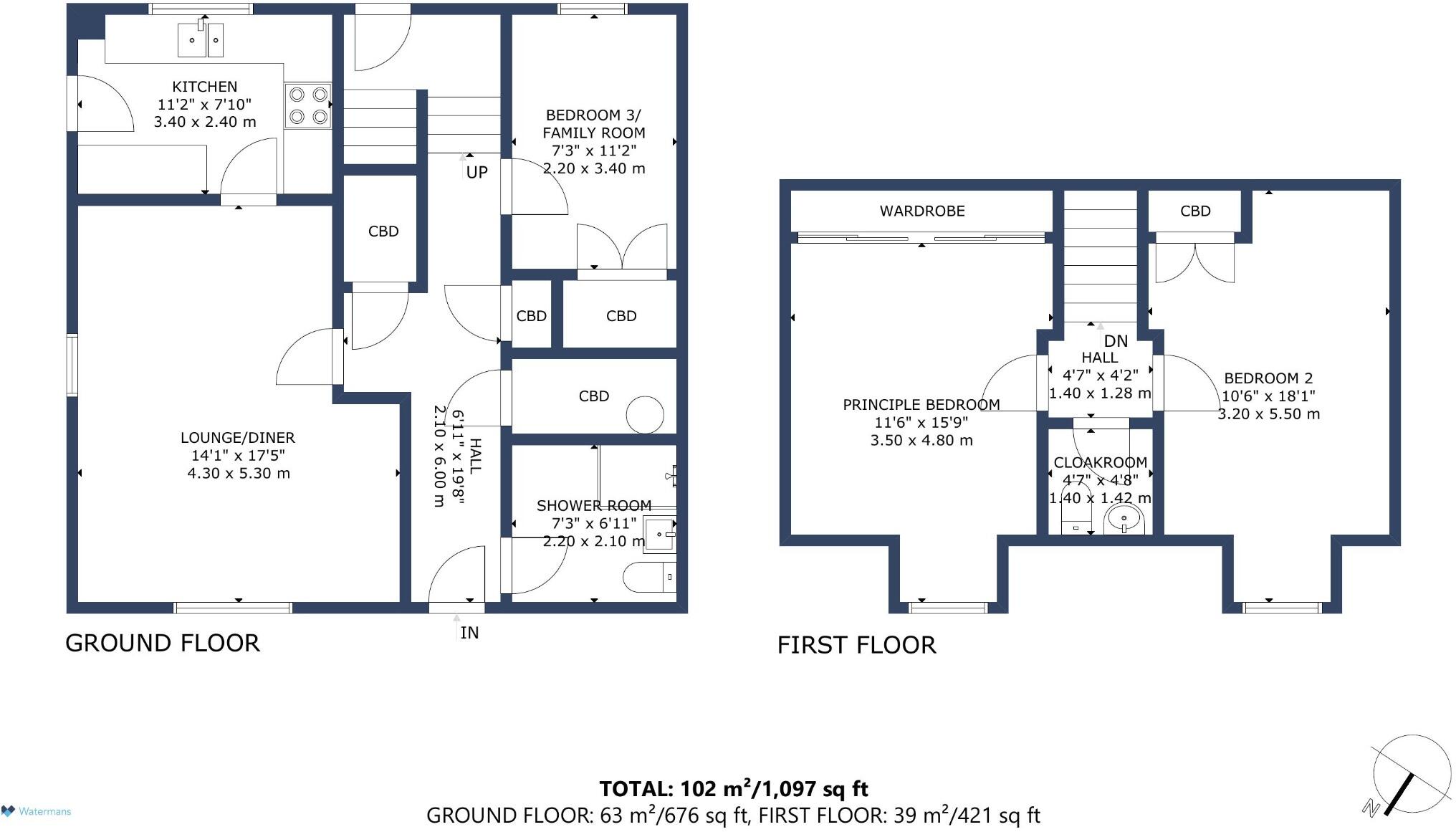 9 Glen Court, Brodick, Isle of Arran, North Ayrshire, KA27 8BP floorplan