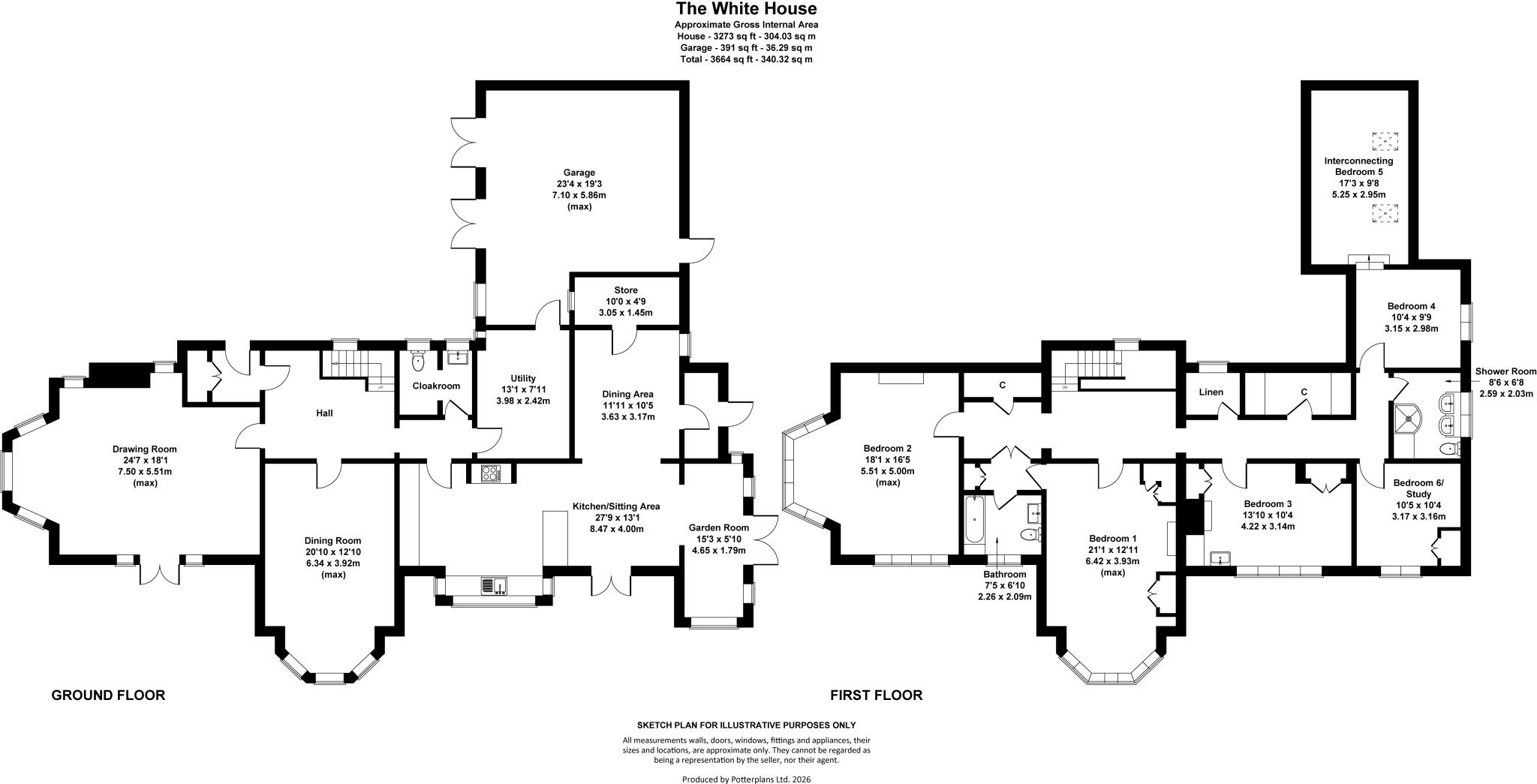 Brook Lane, Parkgate, Neston, Cheshire, CH64 floorplan