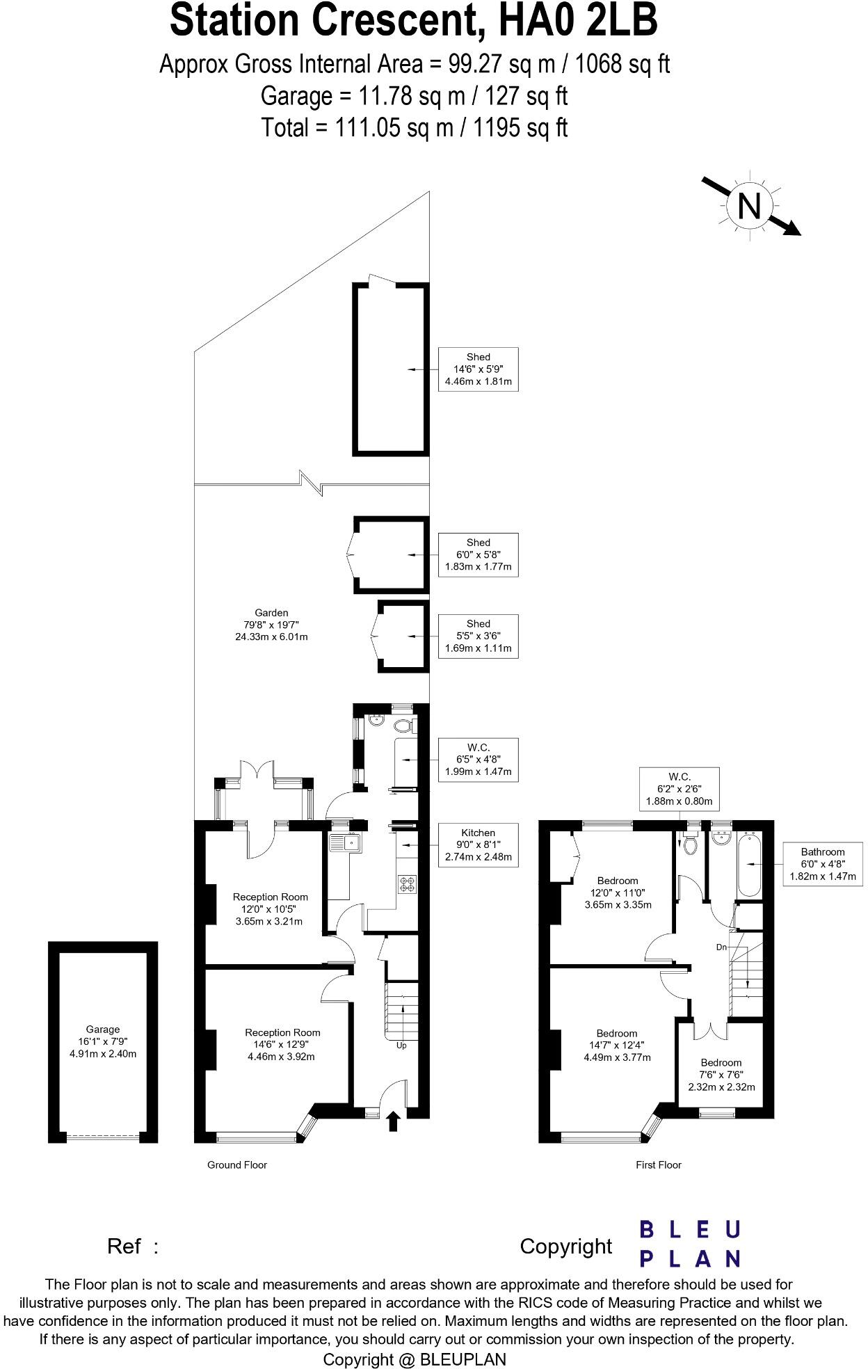 Station Crescent Wembley HA0 2LB floorplan