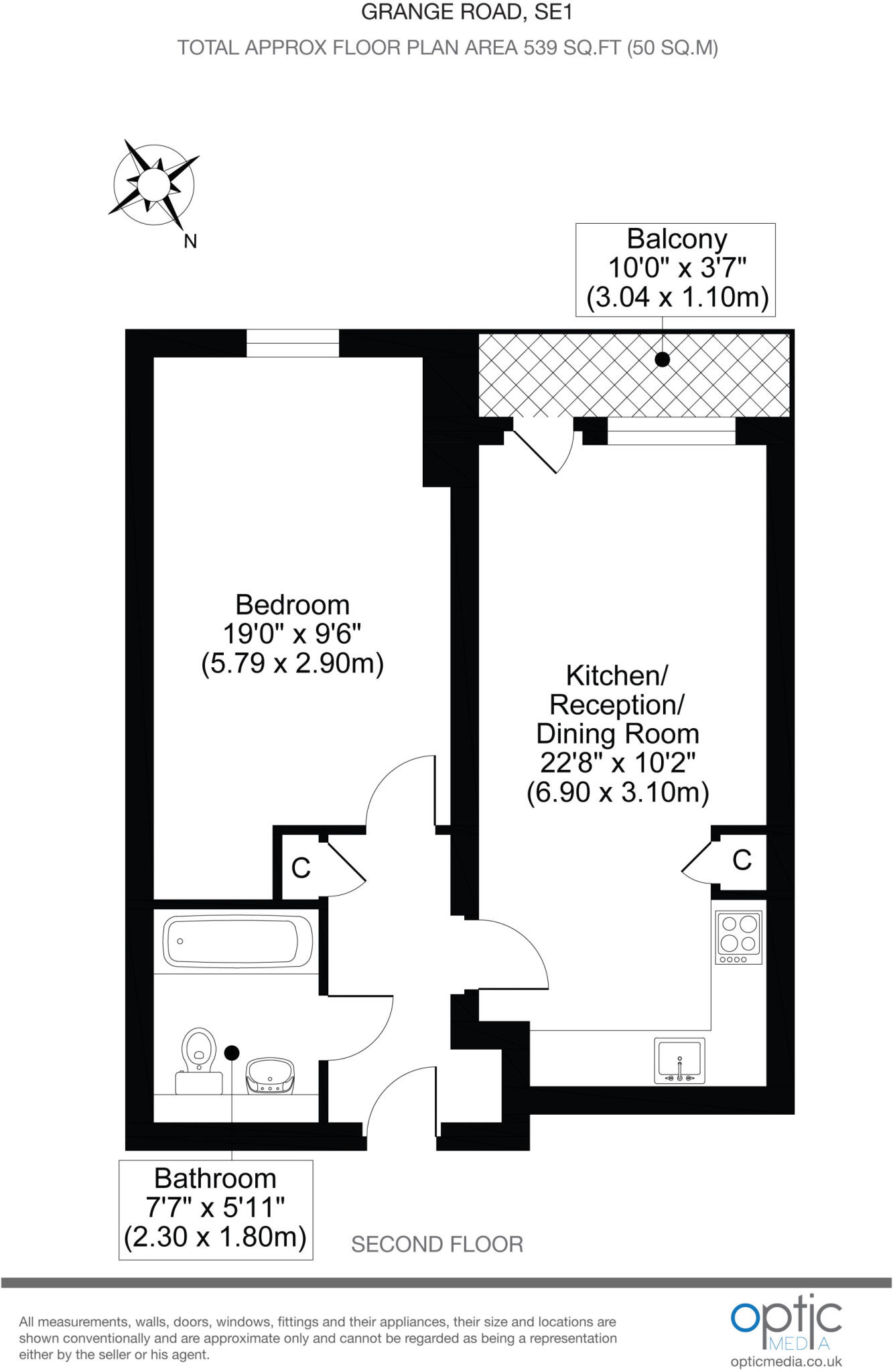 172 Grange Road, London, SE1 floorplan