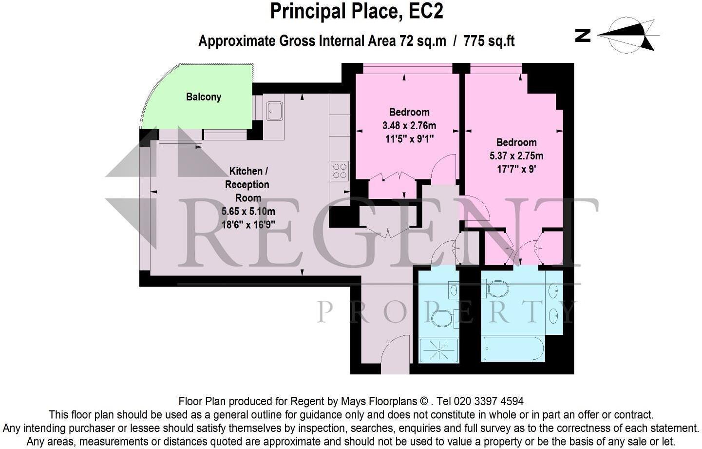 Principal Tower, Worship Street, EC2A floorplan