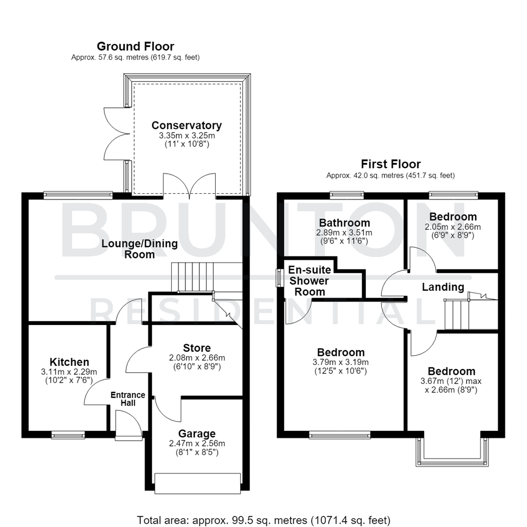 Southfields, Dudley, Cramlington, NE23 floorplan