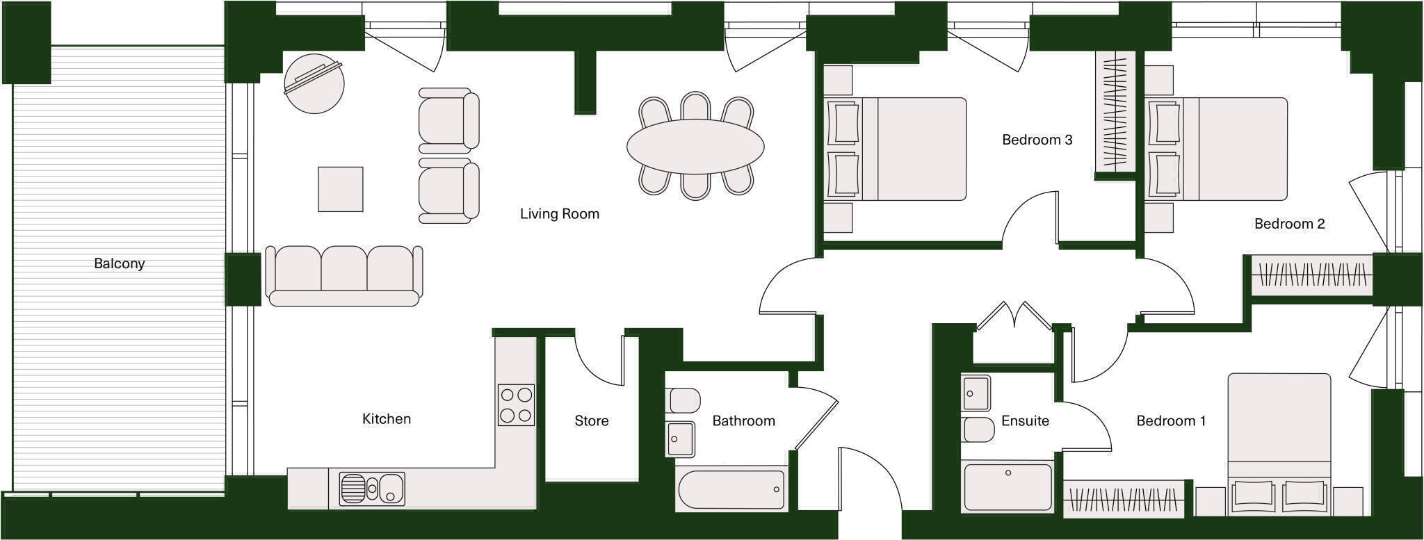 Bale and Anchor, 3101 Bale House, Conington Road, London, SE13 floorplan
