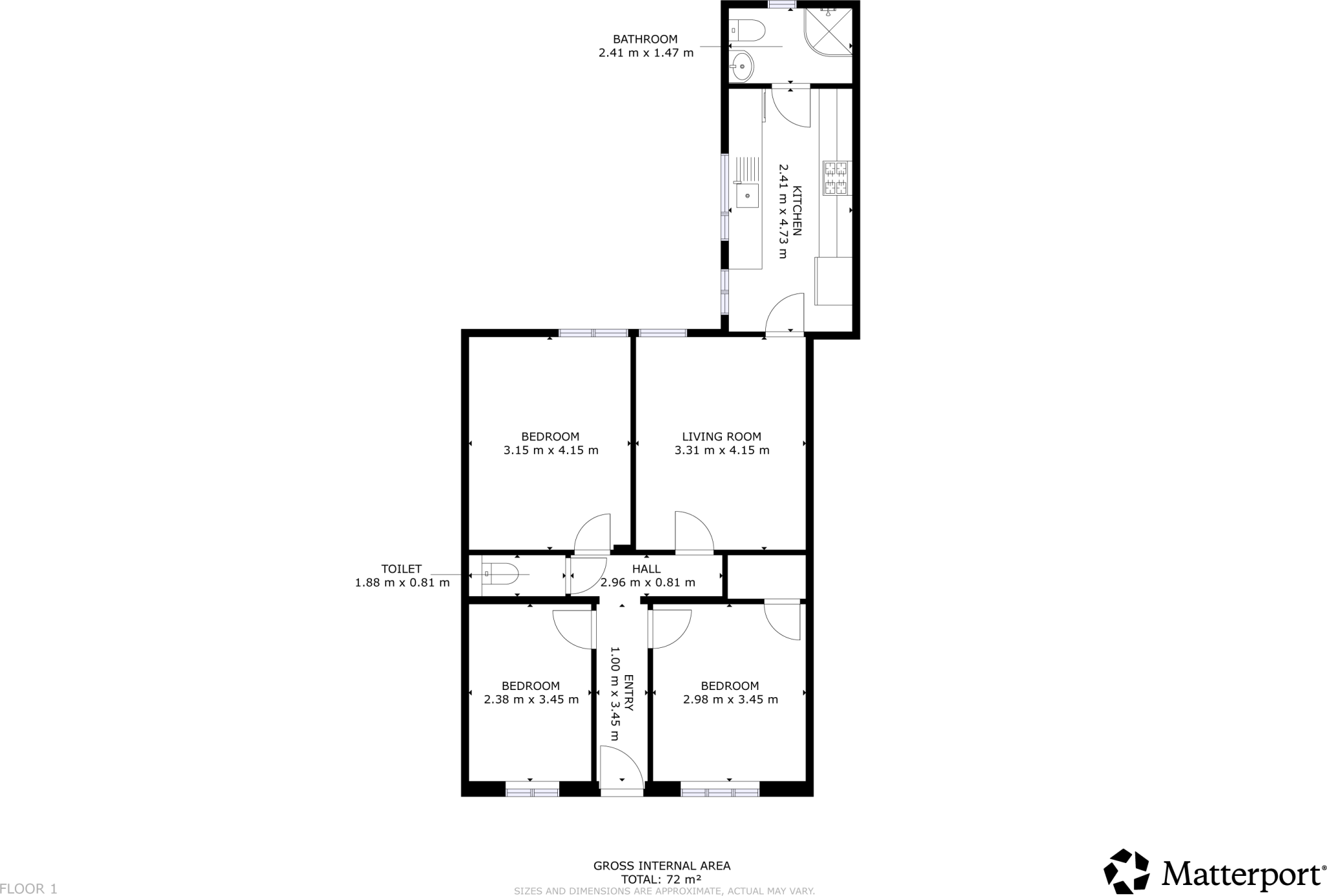 New Street, NG17 floorplan