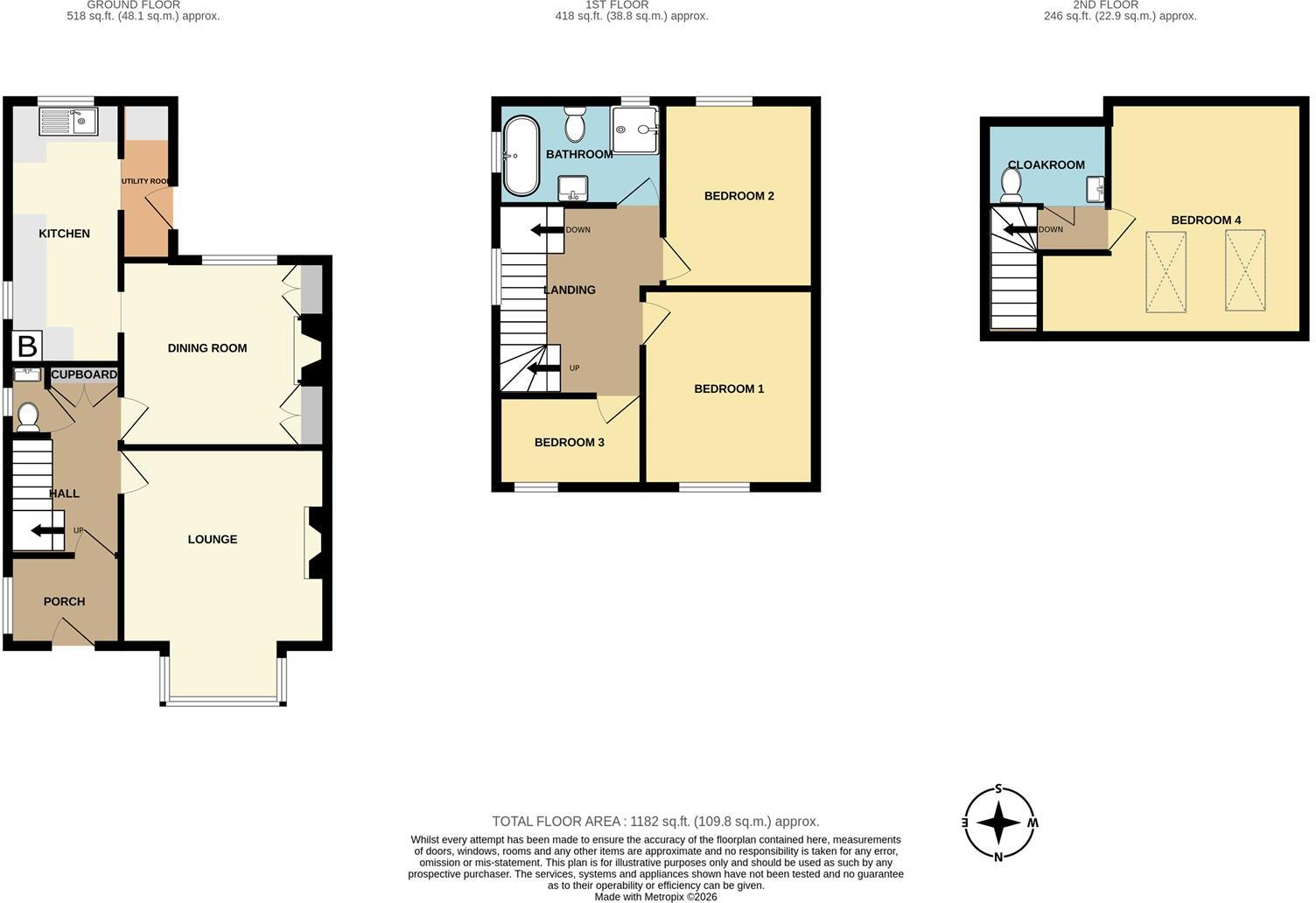 Tucked Away In Braunton floorplan