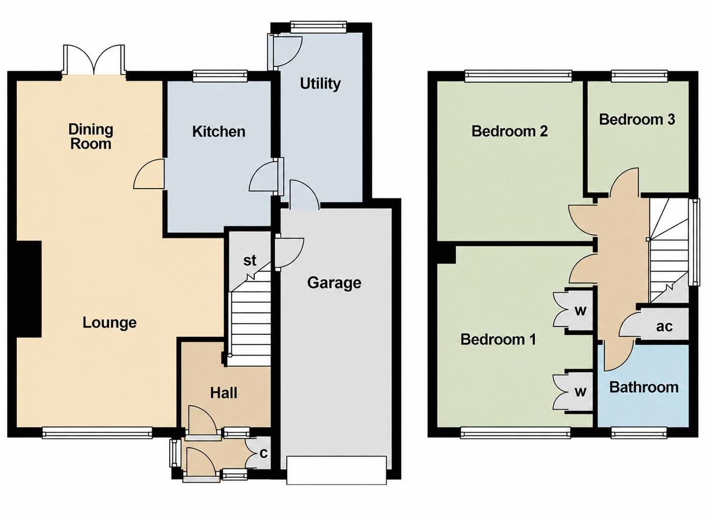 Ashmead Road, Burntwood, WS7 2DG floorplan