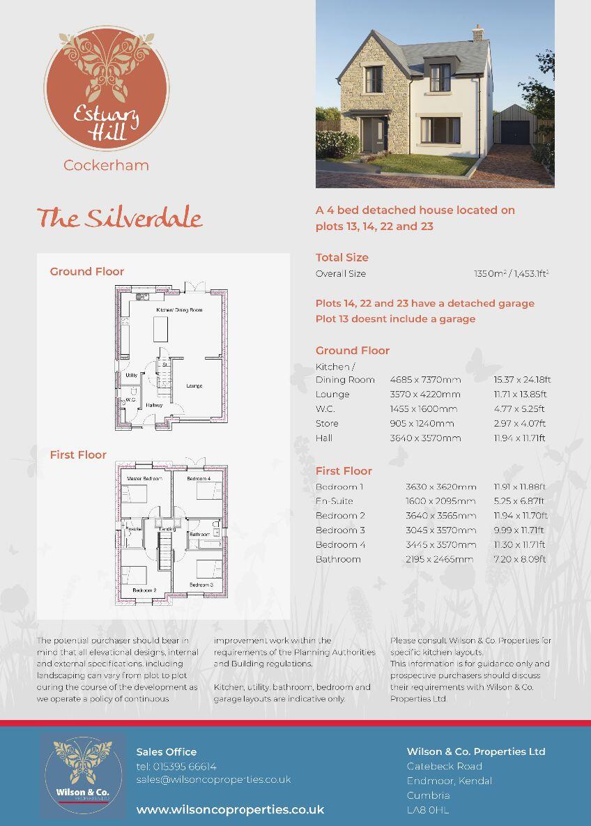 Plot 14, Estuary Hill, Cockerham, LA2 floorplan