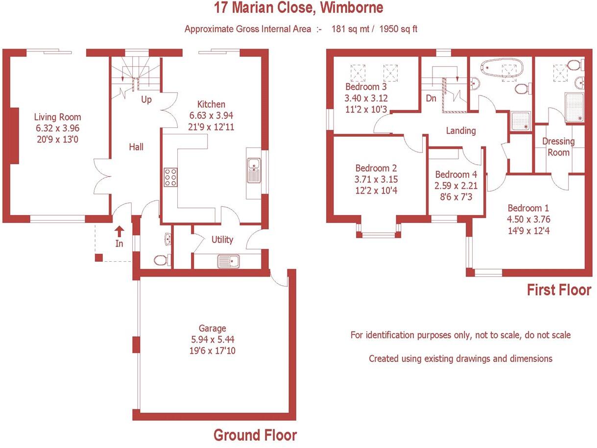 Marian Close, Corfe Mullen, Wimborne, Dorset, BH21 floorplan