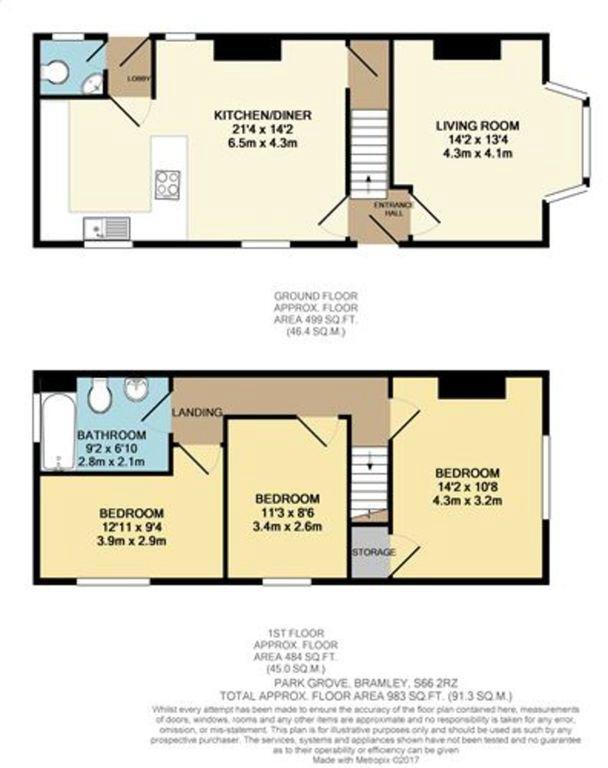 Park Grove, Bramley floorplan