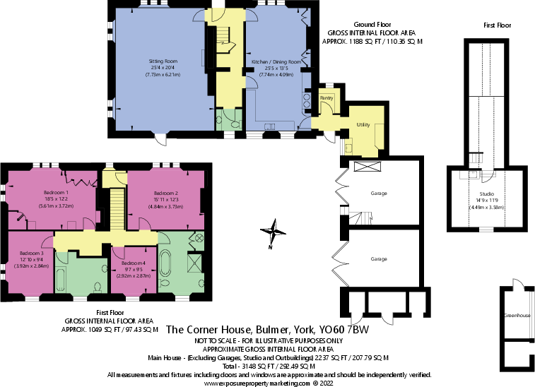 The Corner House, Bulmer, York floorplan