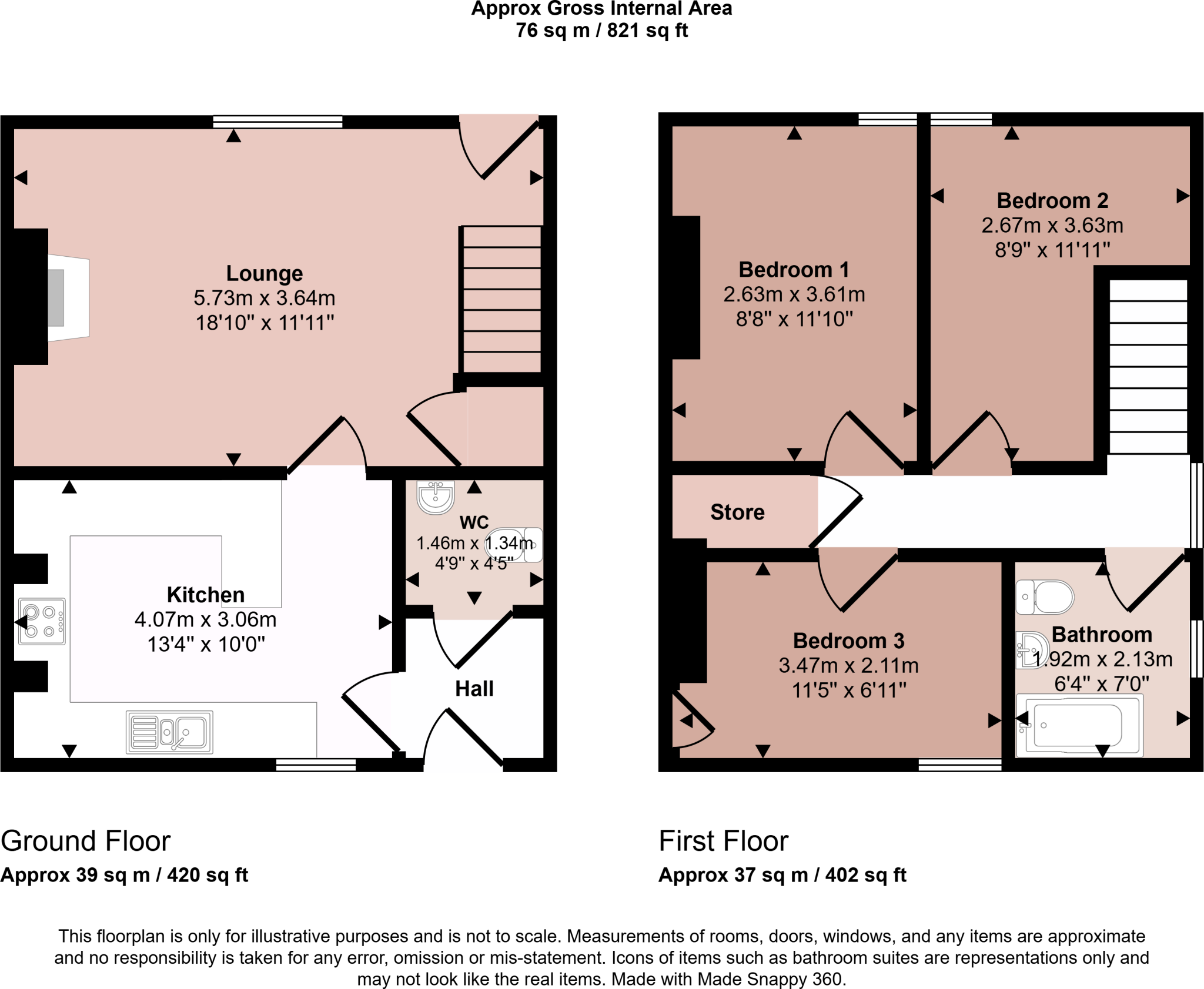 The Green, Thrussington floorplan