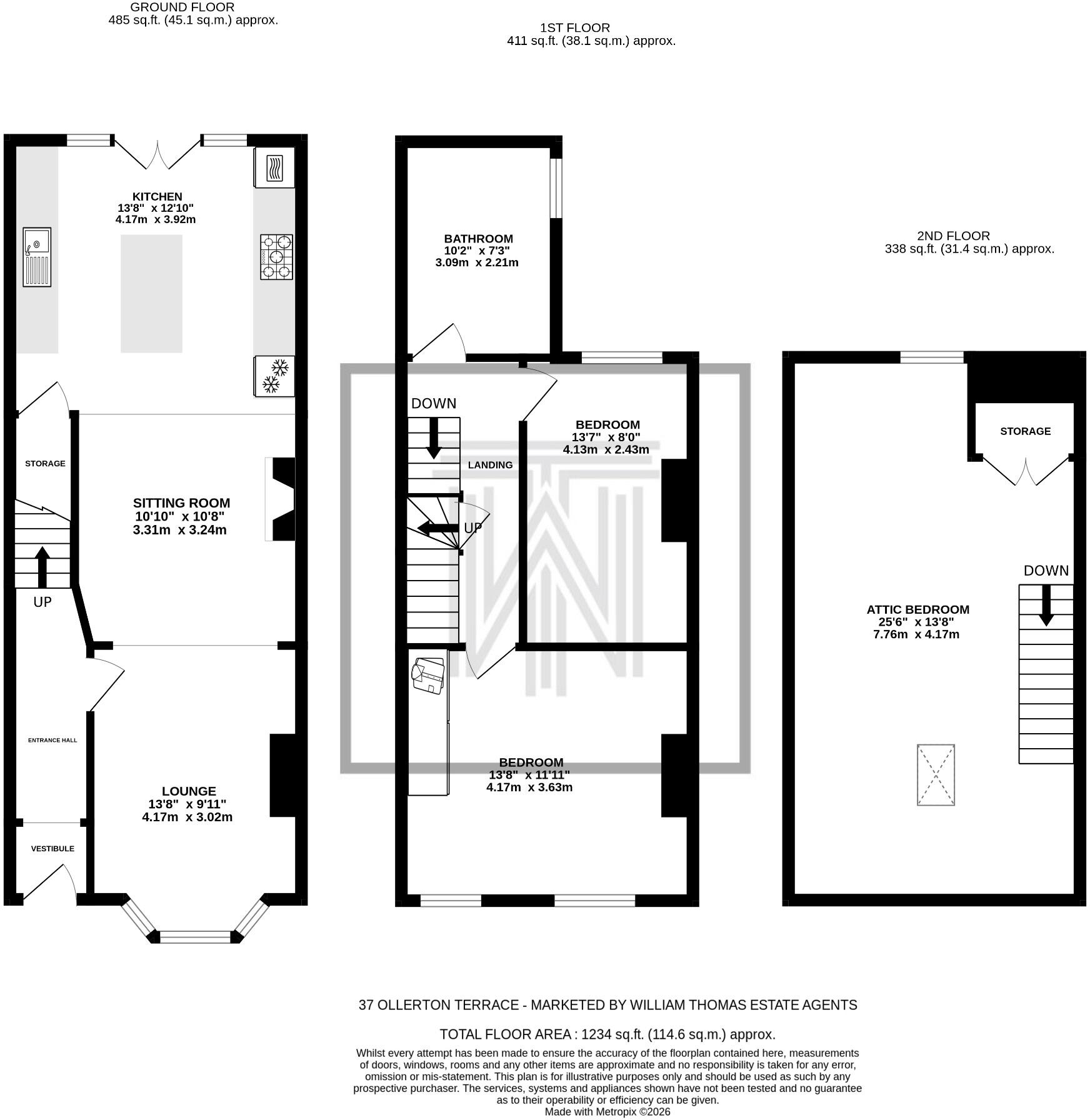 37, Ollerton Terrace, Bolton, Eagley, BL1 7JZ floorplan