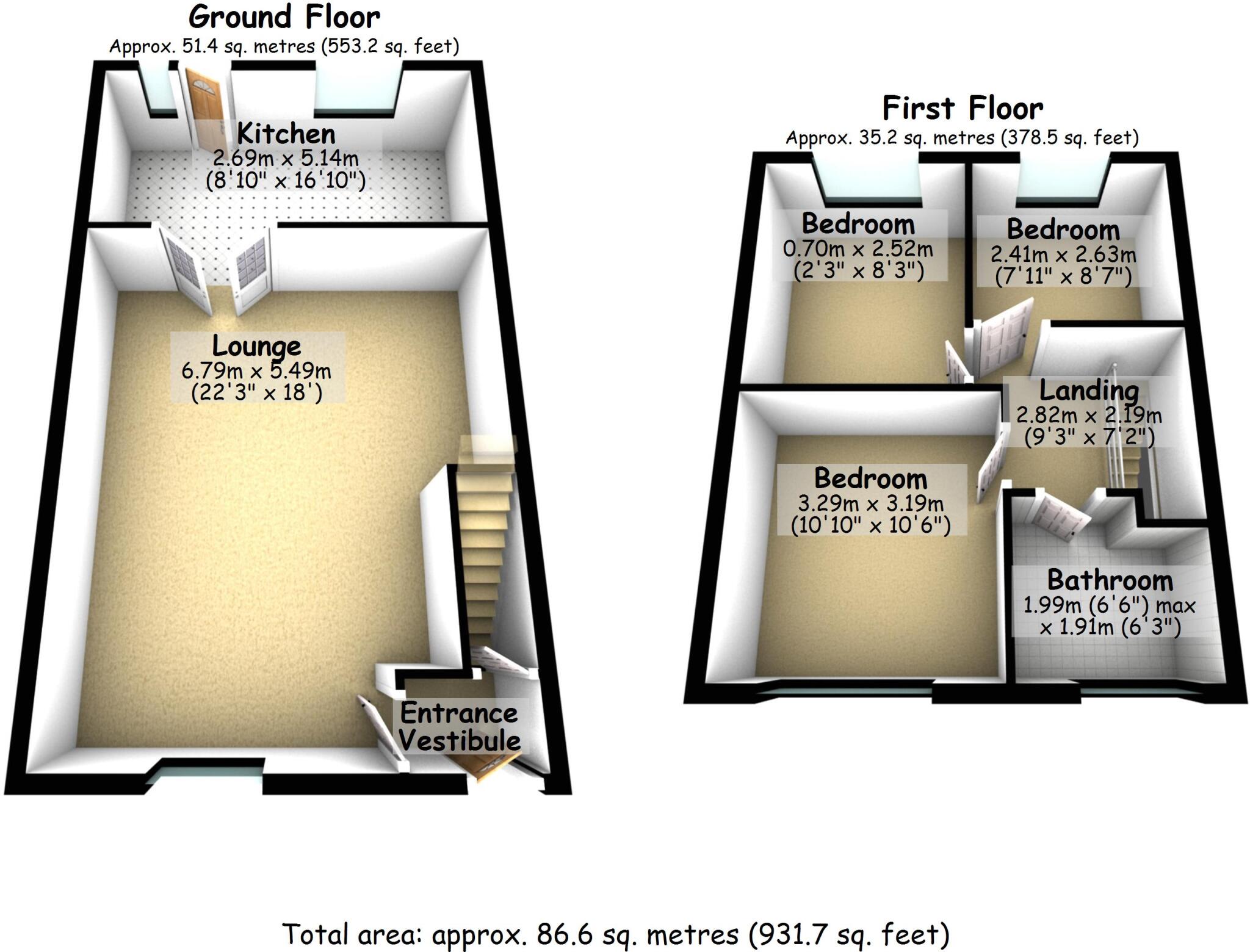 Ashton Gardens, Deeplish, Rochdale, OL11 floorplan