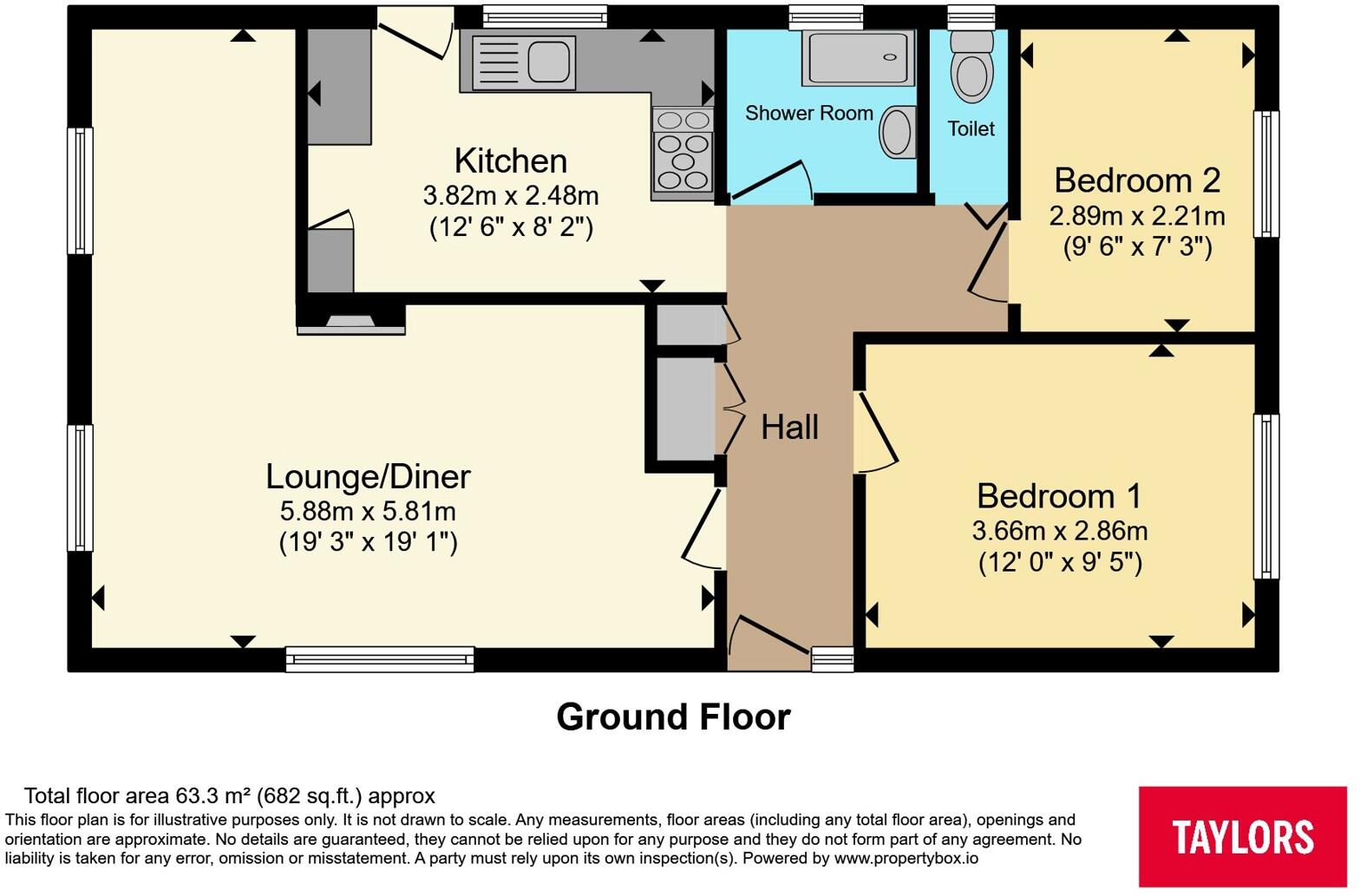 Hill Plantation, Brookside Mobile Home Park, Bromham, Bedford, MK43 floorplan