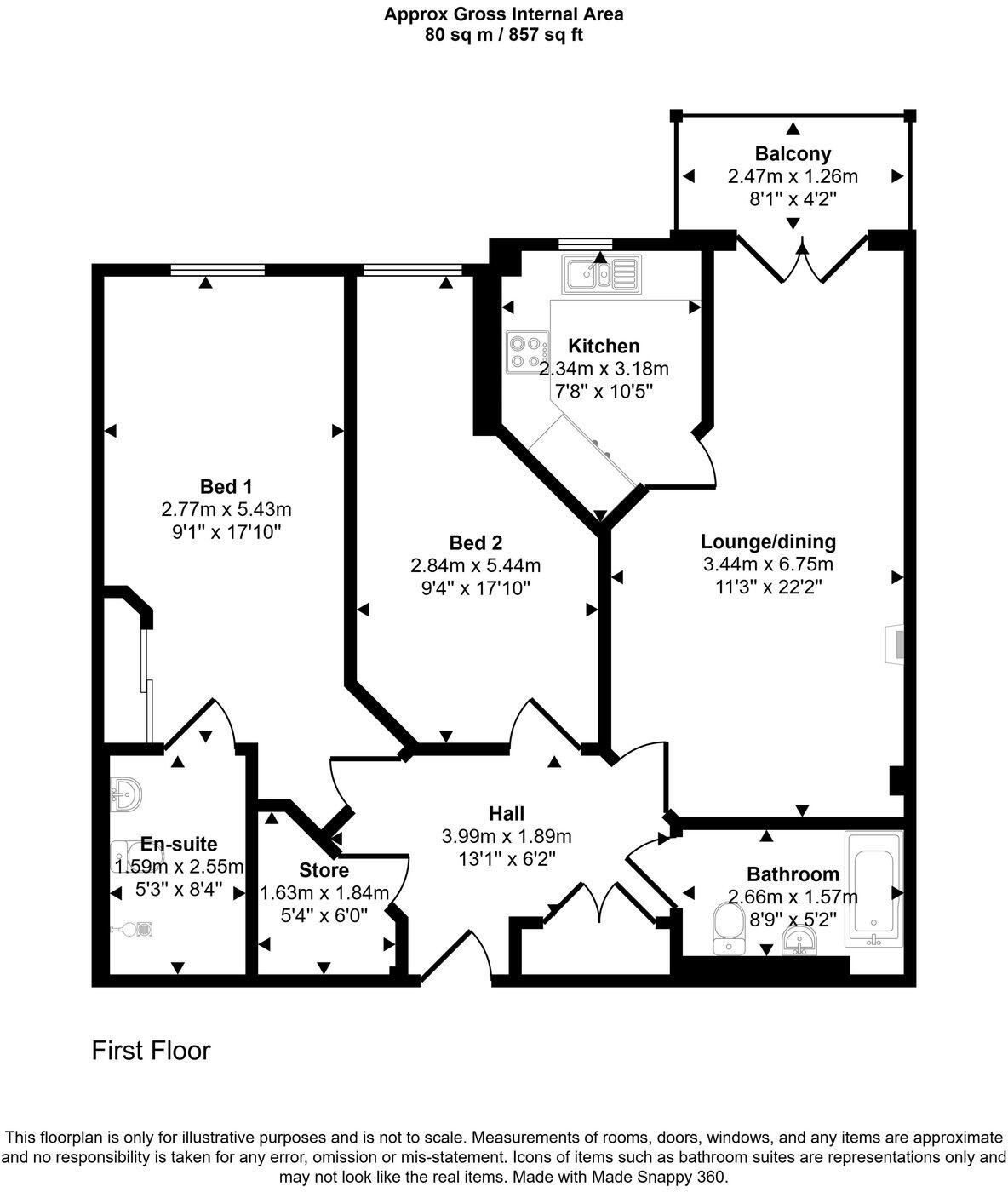 Adlington House, Heaton Chapel SK4 5LT floorplan