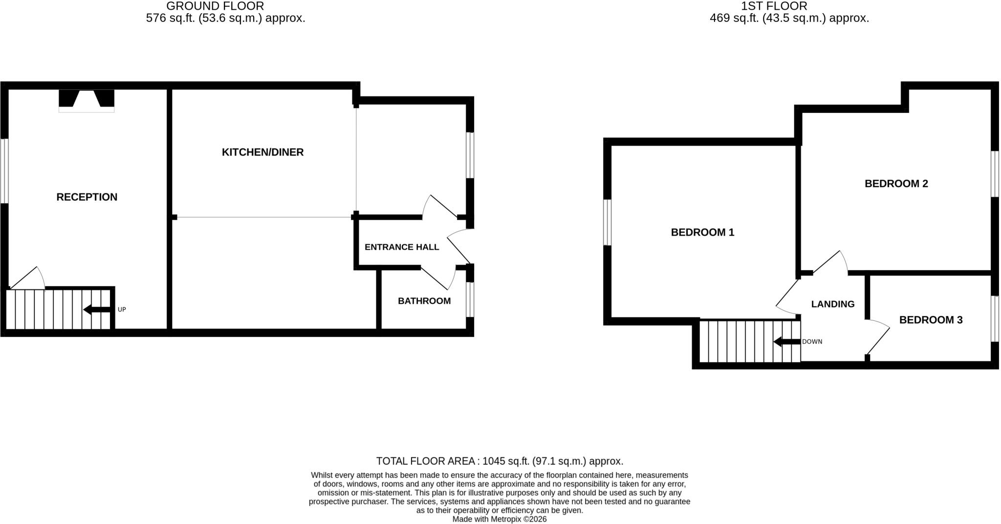 Briarwood Street, Fencehouses, Houghton le Spring, Tyne and Wear, DH4 floorplan