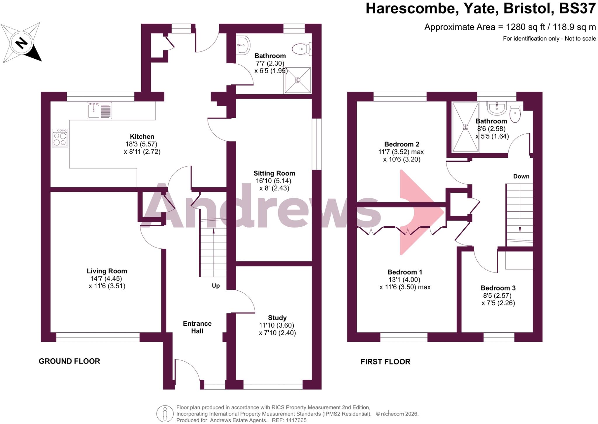 Harescombe, Yate, Bristol, Gloucestershire, BS37 floorplan