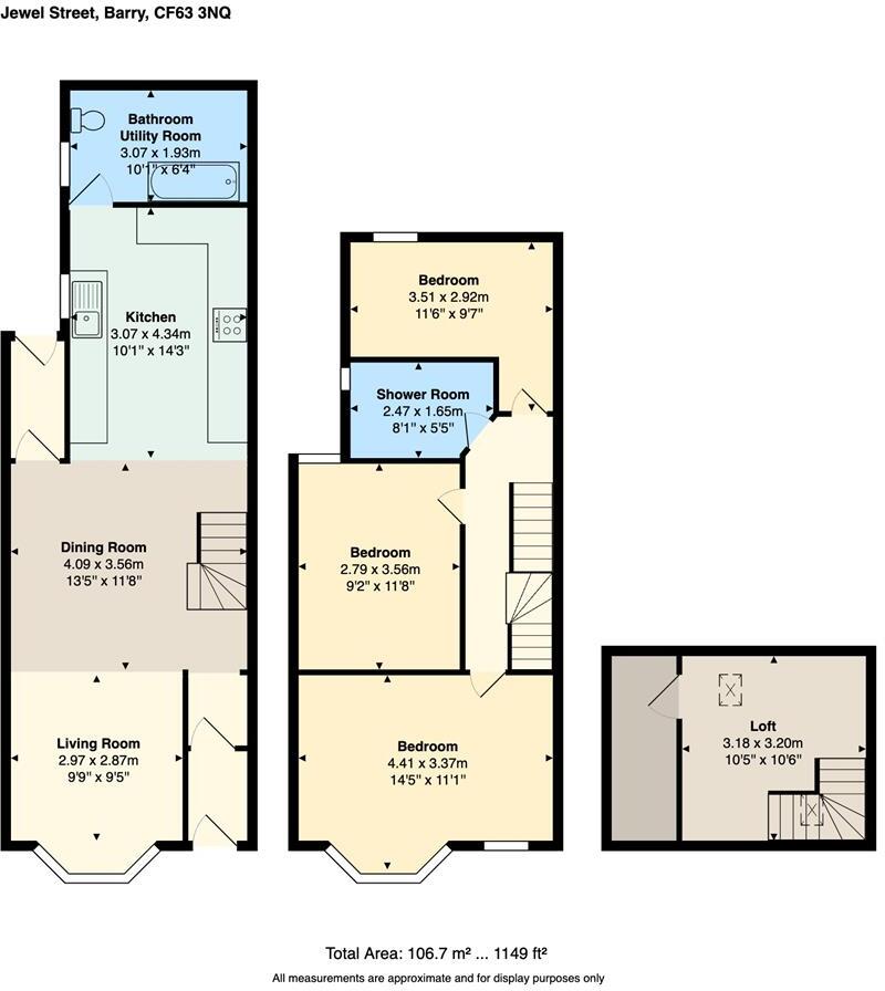 Jewel Street, Barry floorplan