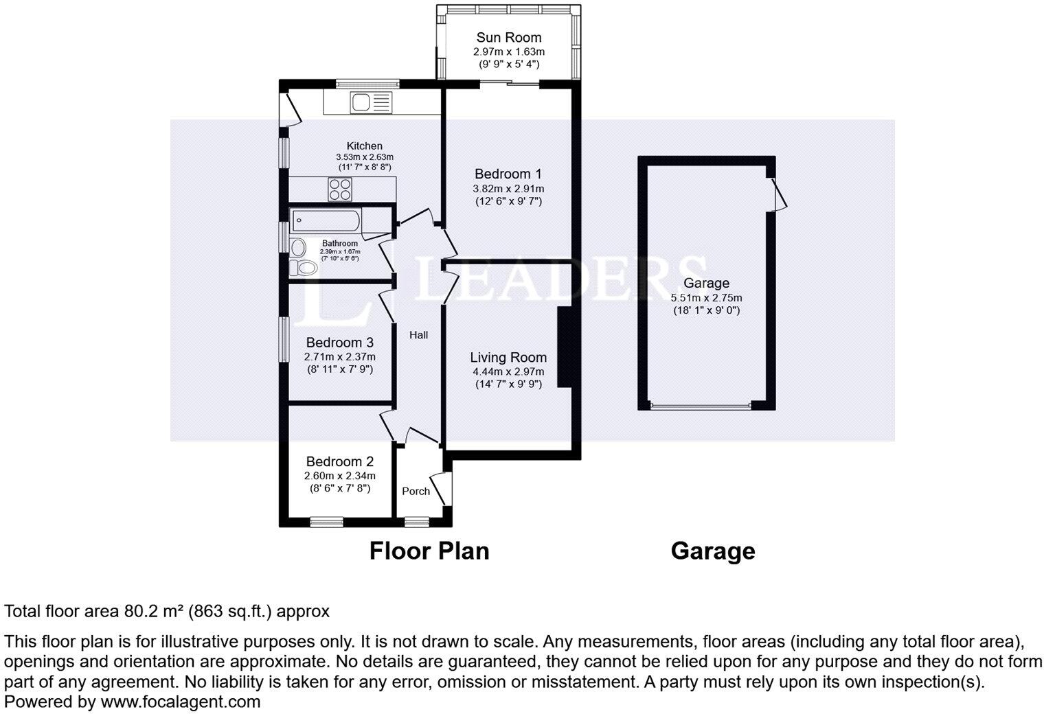 Hillview Road, Worthing, West Sussex floorplan