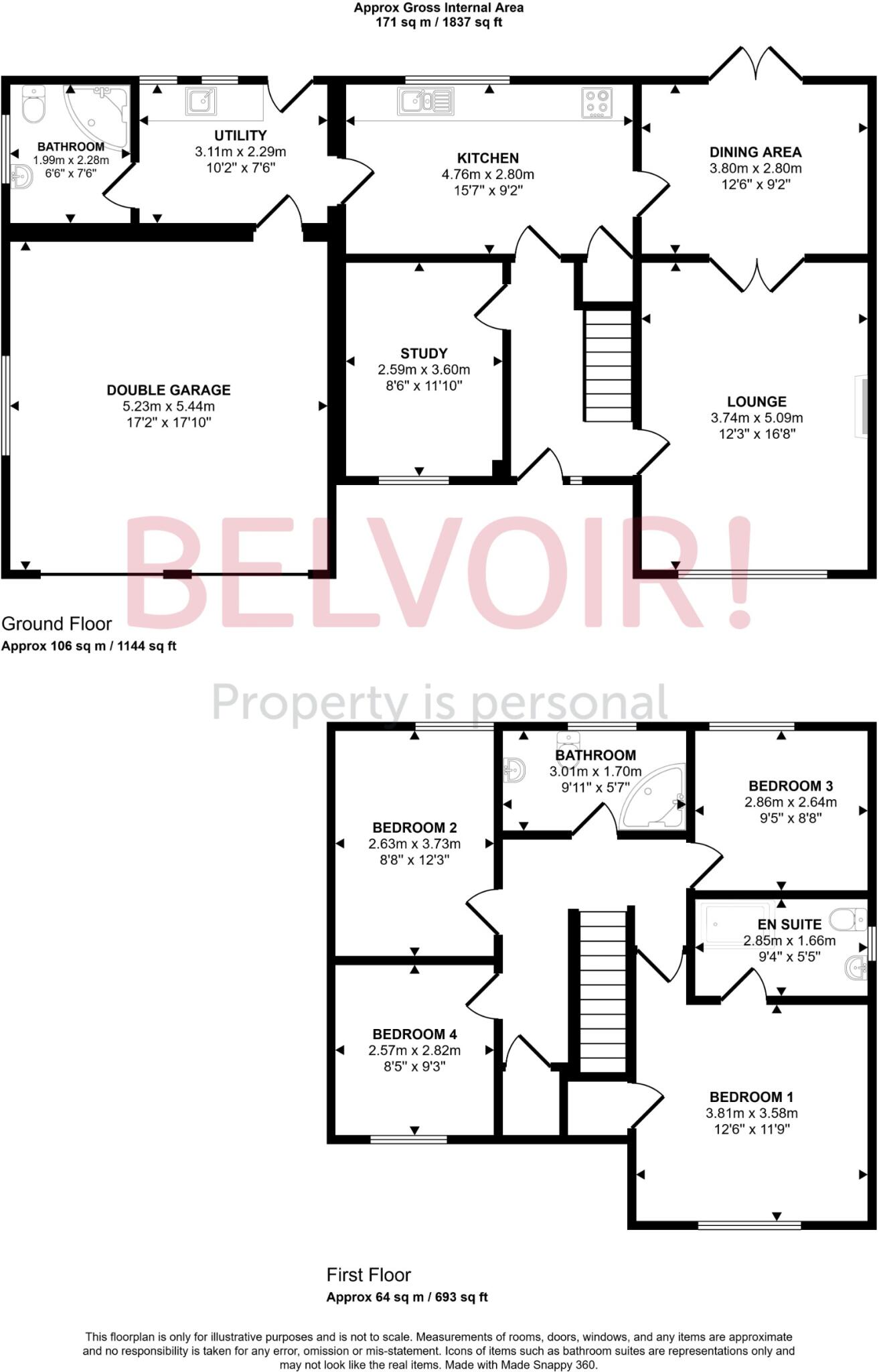 Main Road, Quadring, PE11 floorplan