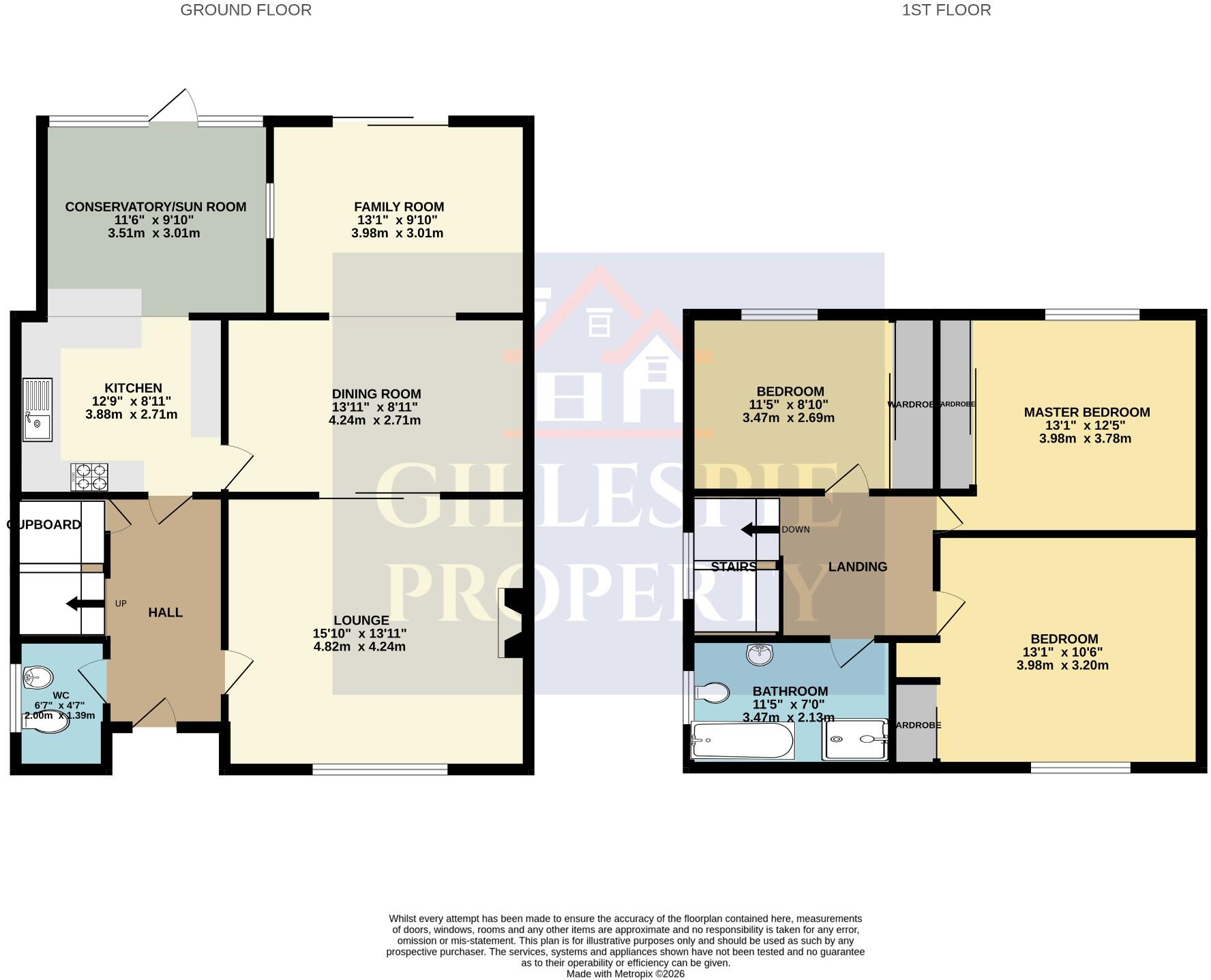 11 Beaufort Drive, Carron, FK2 8DL floorplan