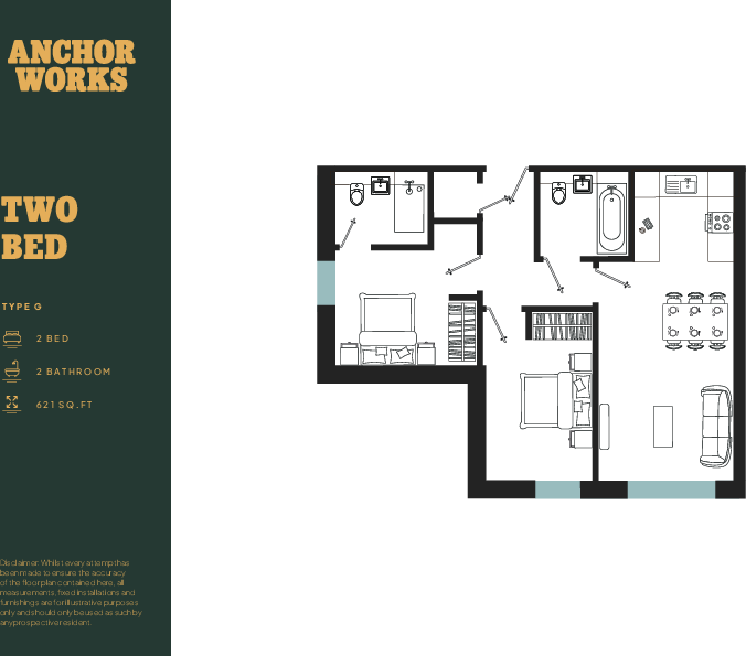 L407, Anchor Works, Dumballs Road, Cardiff(City), CF10 floorplan