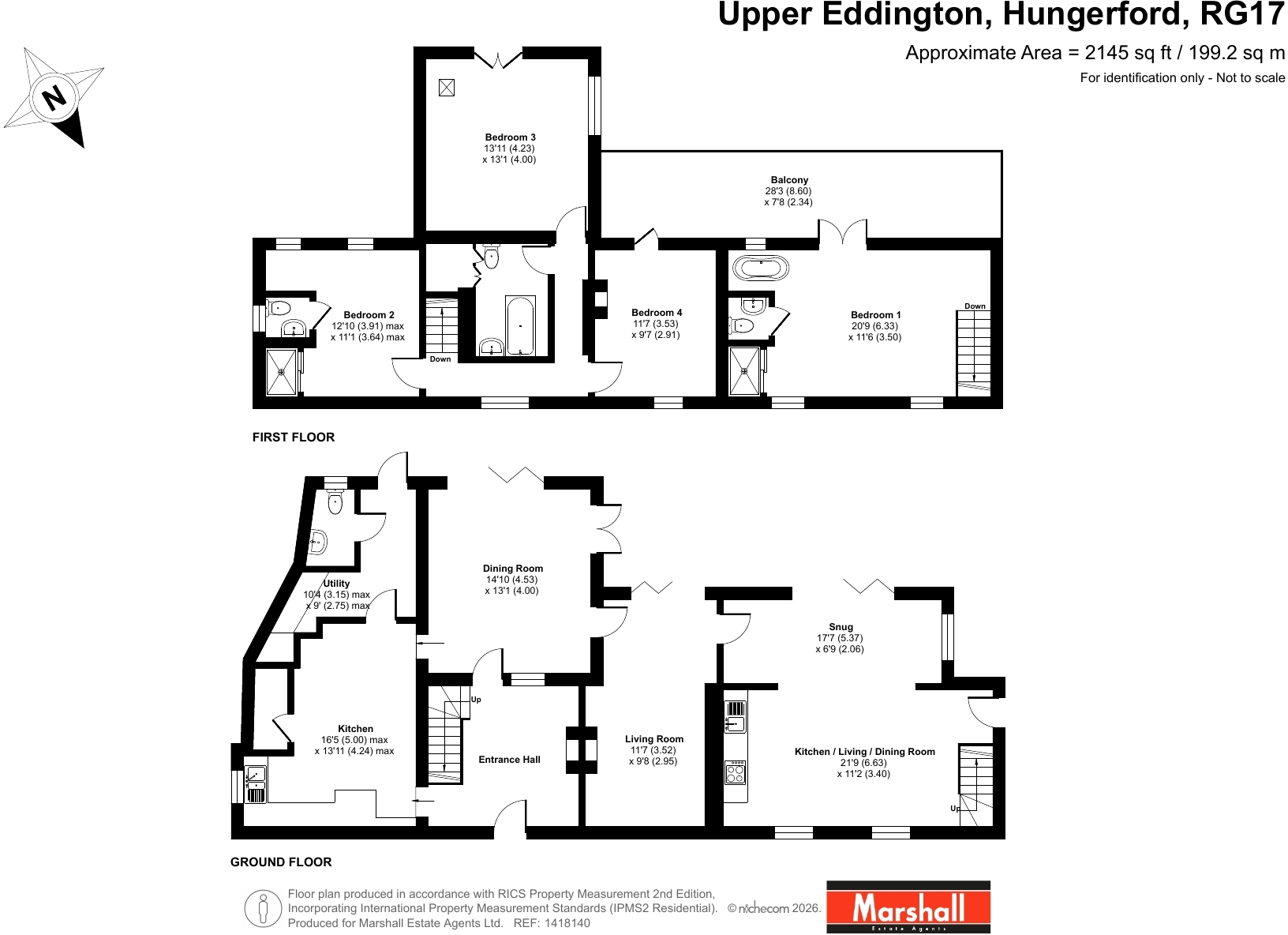 Upper Eddington, Hungerford floorplan