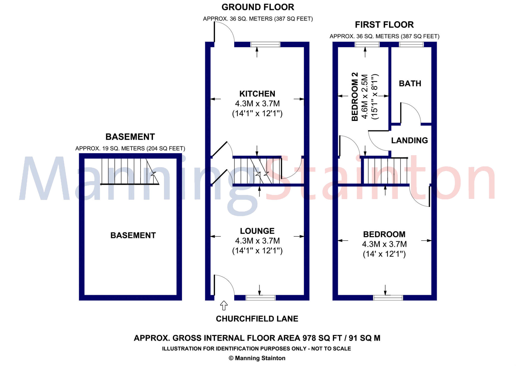 Churchfield Lane, Rothwell, Leeds, West Yorkshire floorplan