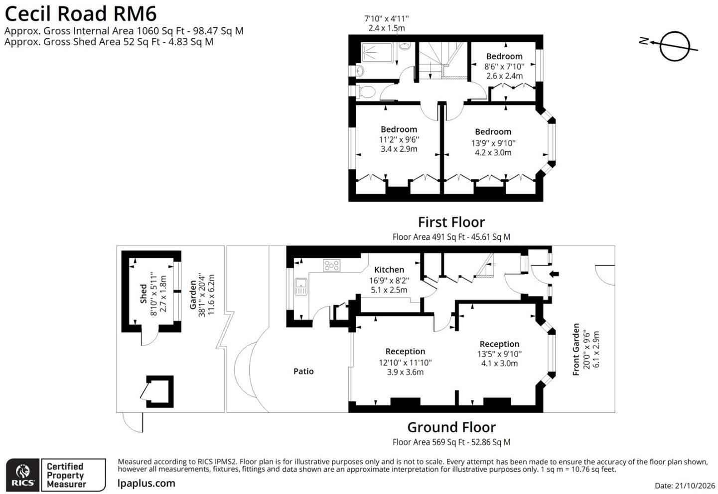 Cecil Road, Chadwell Heath floorplan