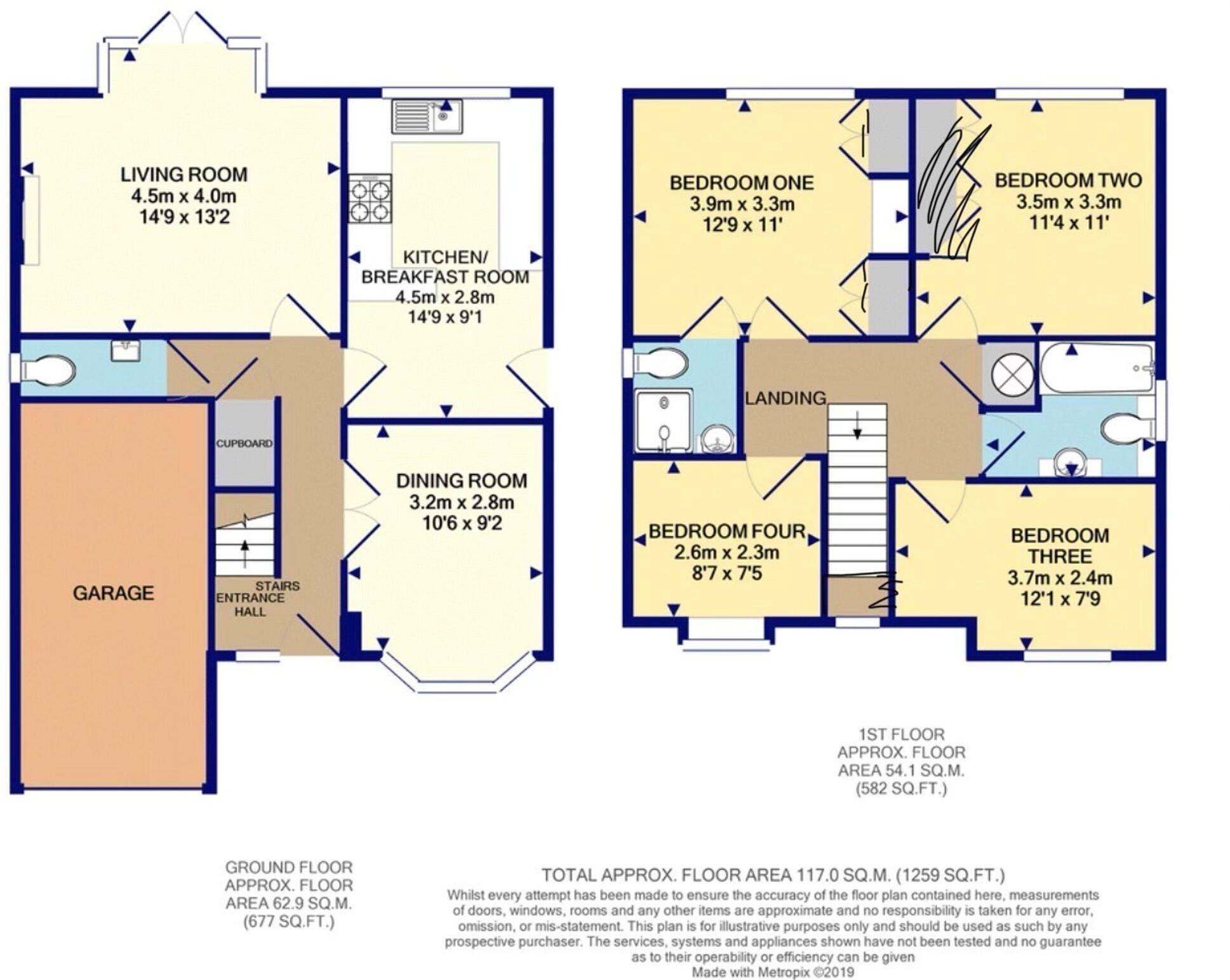St. Declan Close, Nuneaton, CV10 floorplan