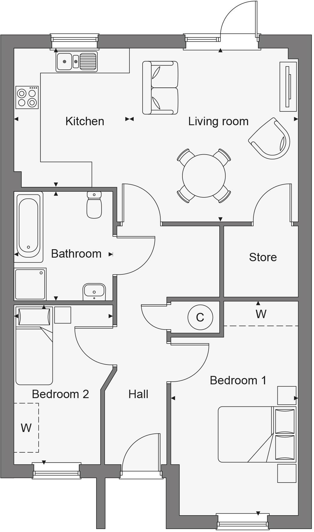 Station Road, 
Little Dunmow, 
Essex, 
CM6 3HW floorplan