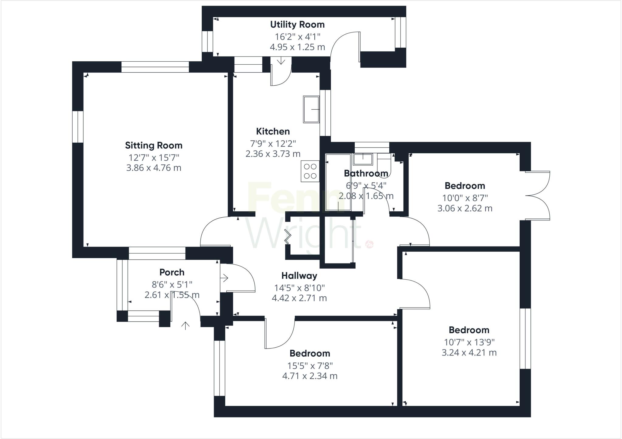 Stuart Close, Felixstowe, Suffolk, IP11 floorplan