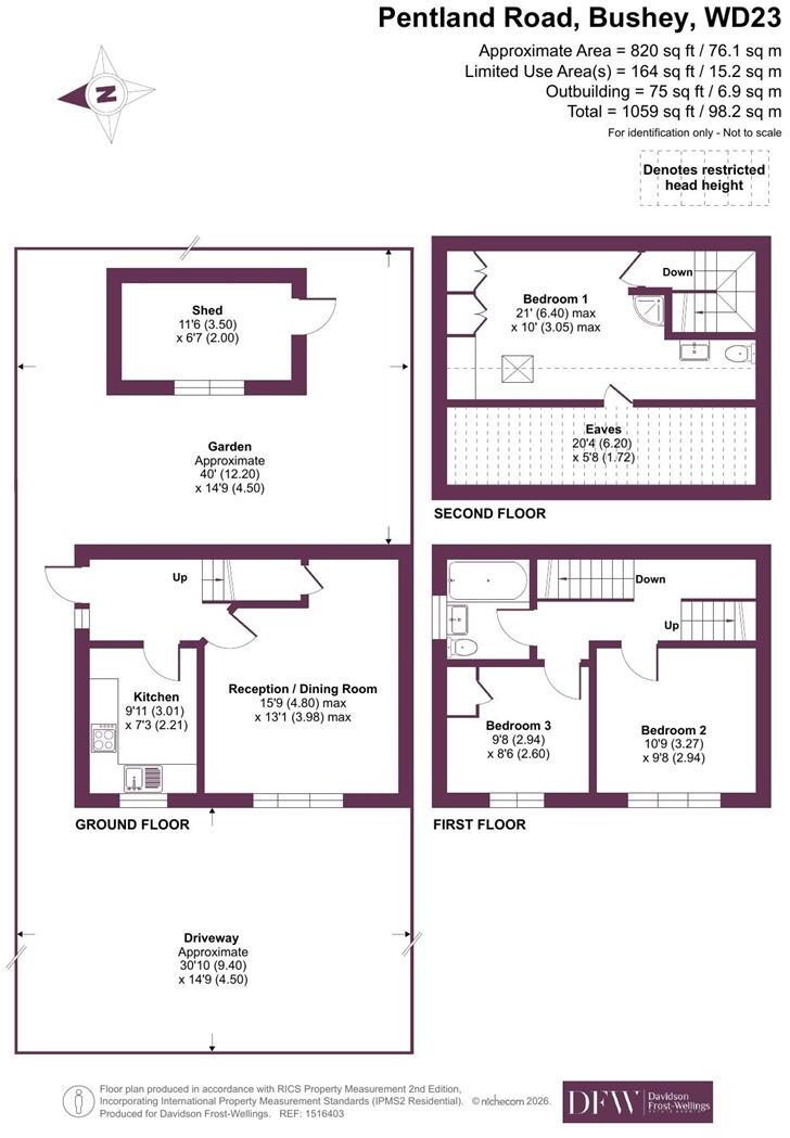 Pentland Road, Bushey, WD23 floorplan