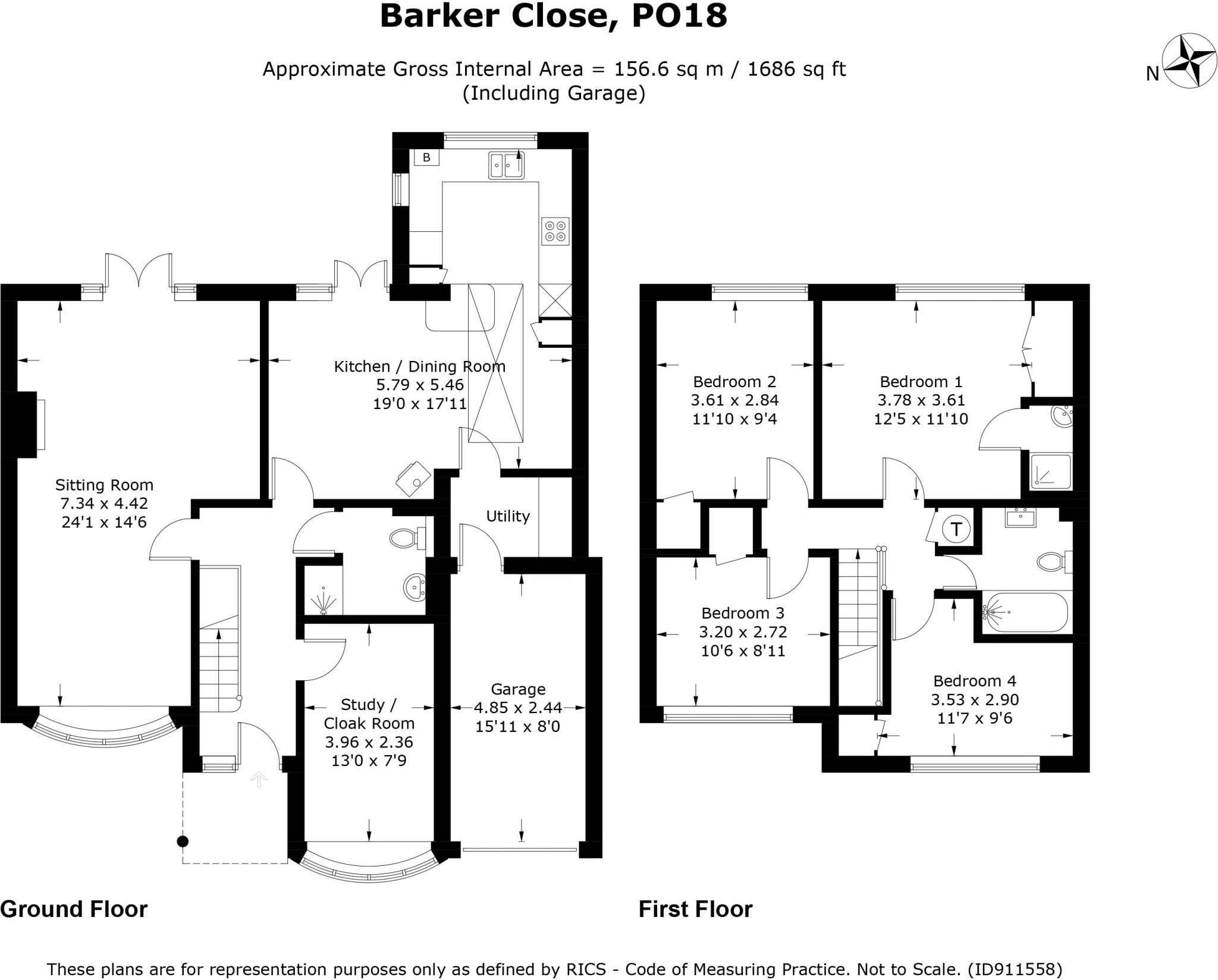 Barker Close, Chichester floorplan
