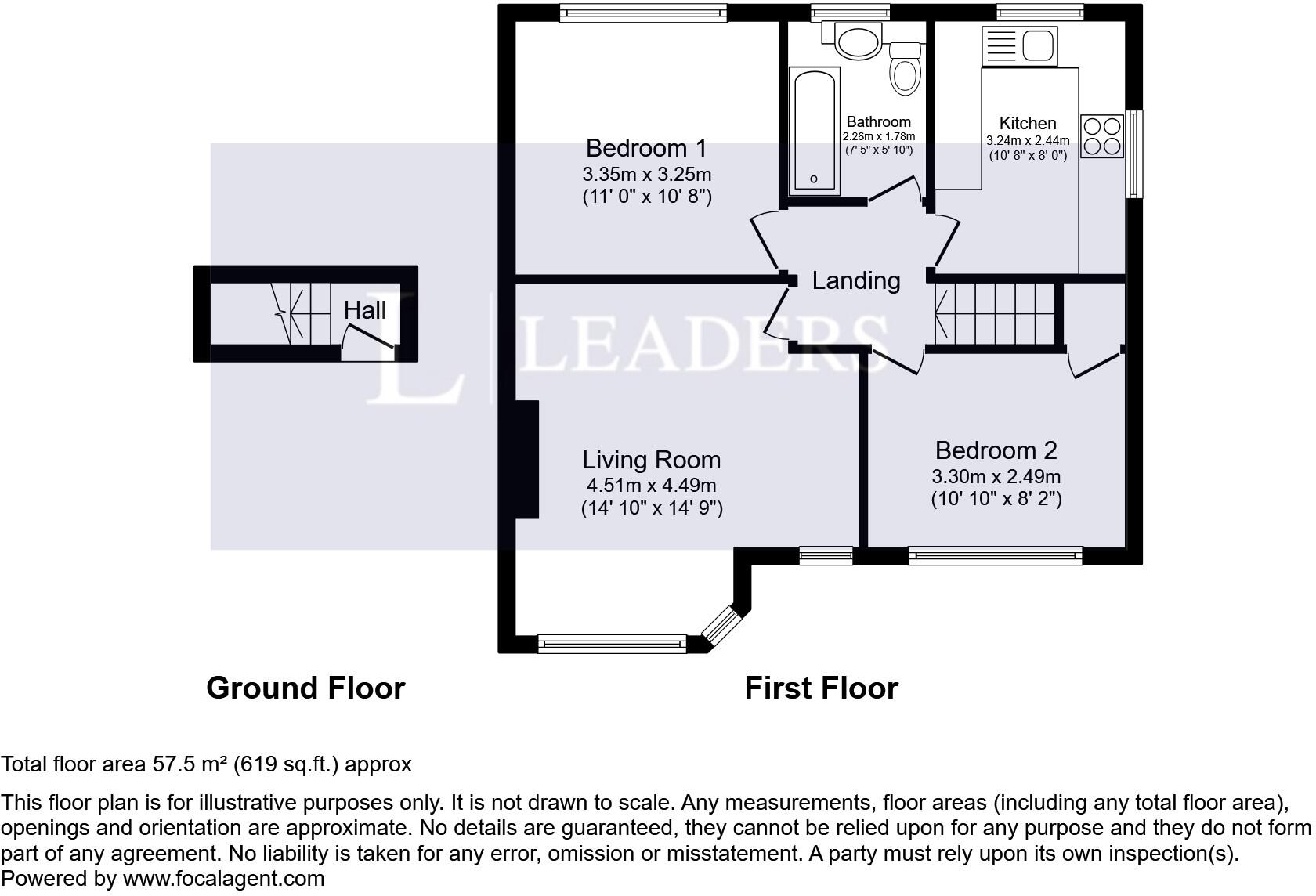 Castleview Road, Weybridge, Surrey, KT13 floorplan