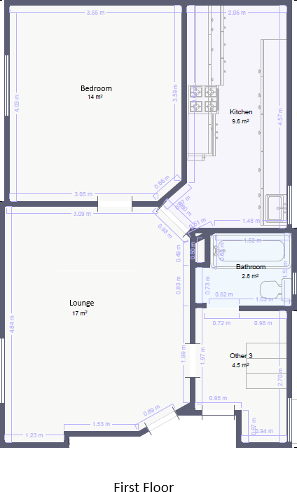 9A Battle Hill, Hexham, Northumberland, NE46 floorplan