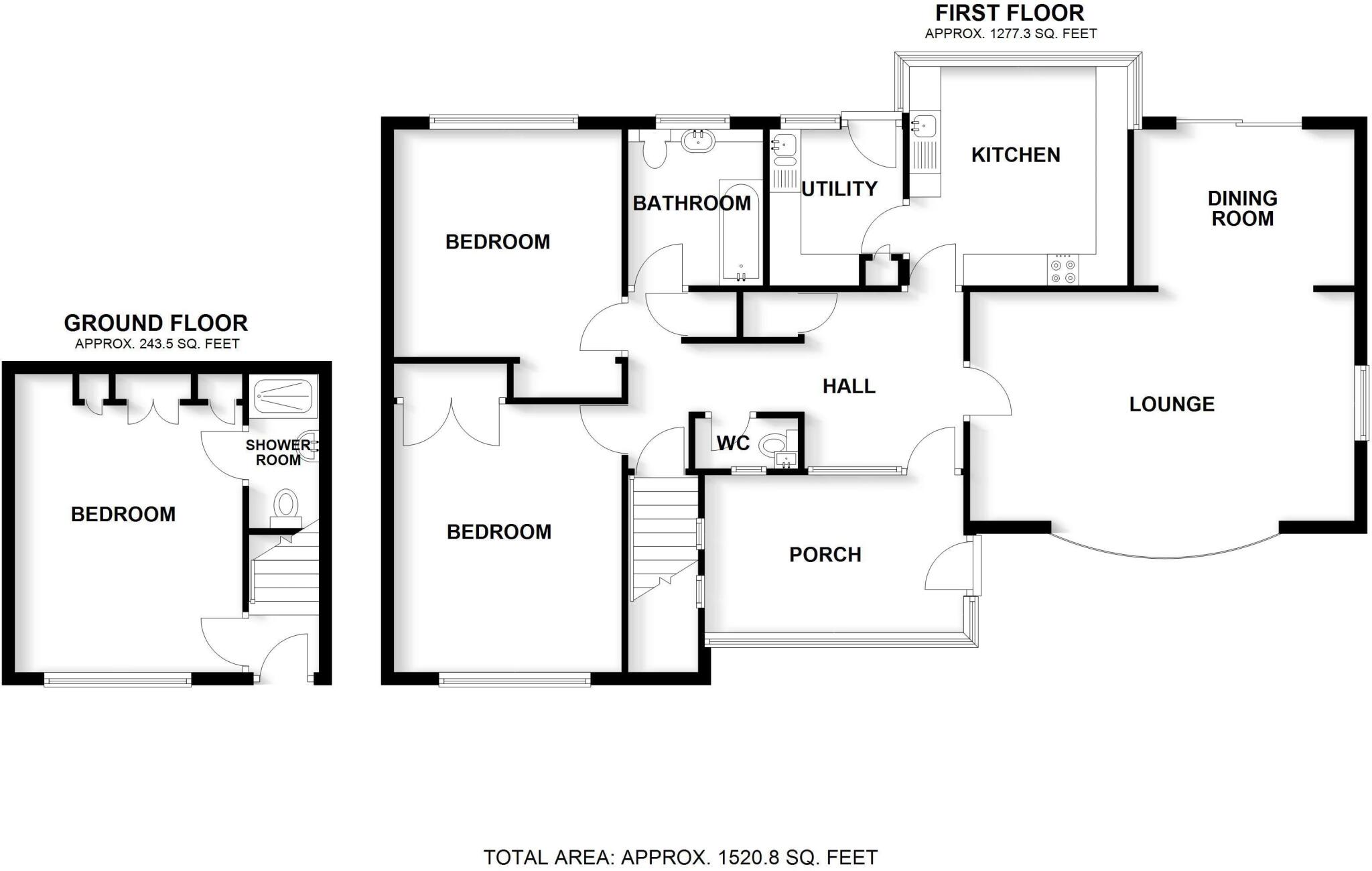Newcastle Road, Loggerheads, Market Drayton, Shropshire floorplan