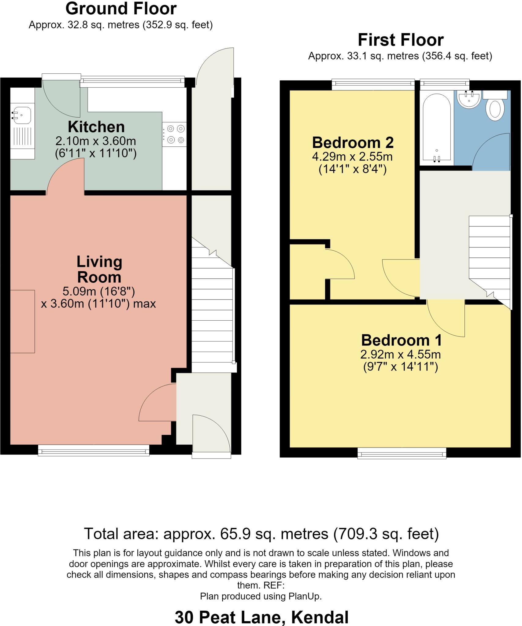 30 Peat Lane, Kendal, Cumbria, LA9 6LA floorplan