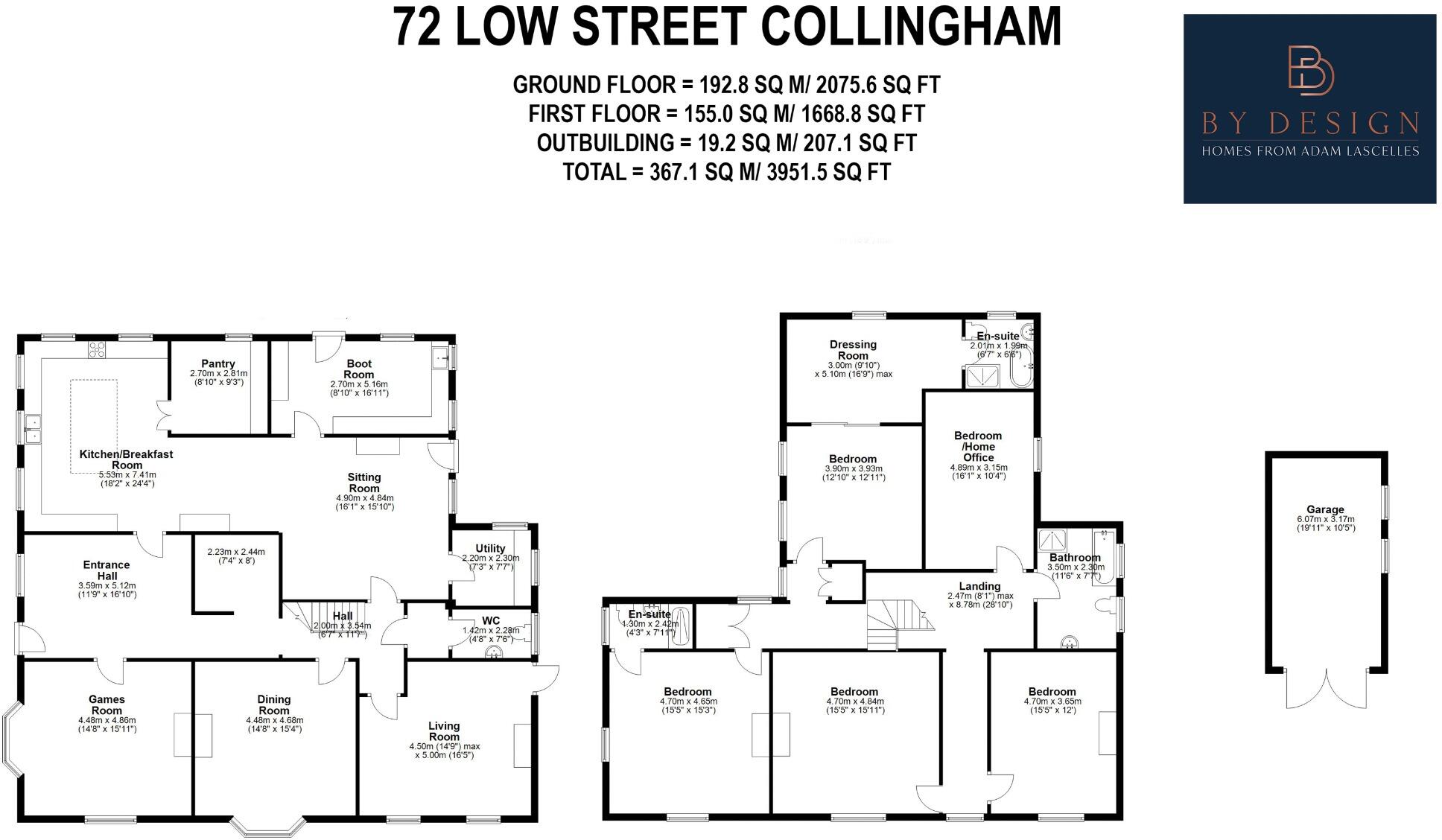 Low Street, Collingham, Newark, Nottinghamshire, NG23 7LS floorplan