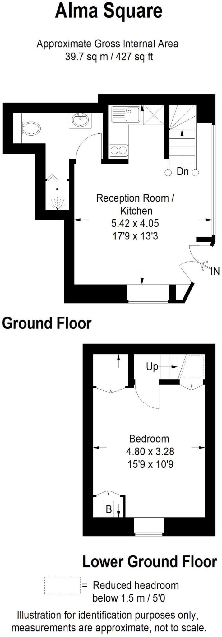 Ground Floor Flat, 12 Alma Square, St John's Wood floorplan
