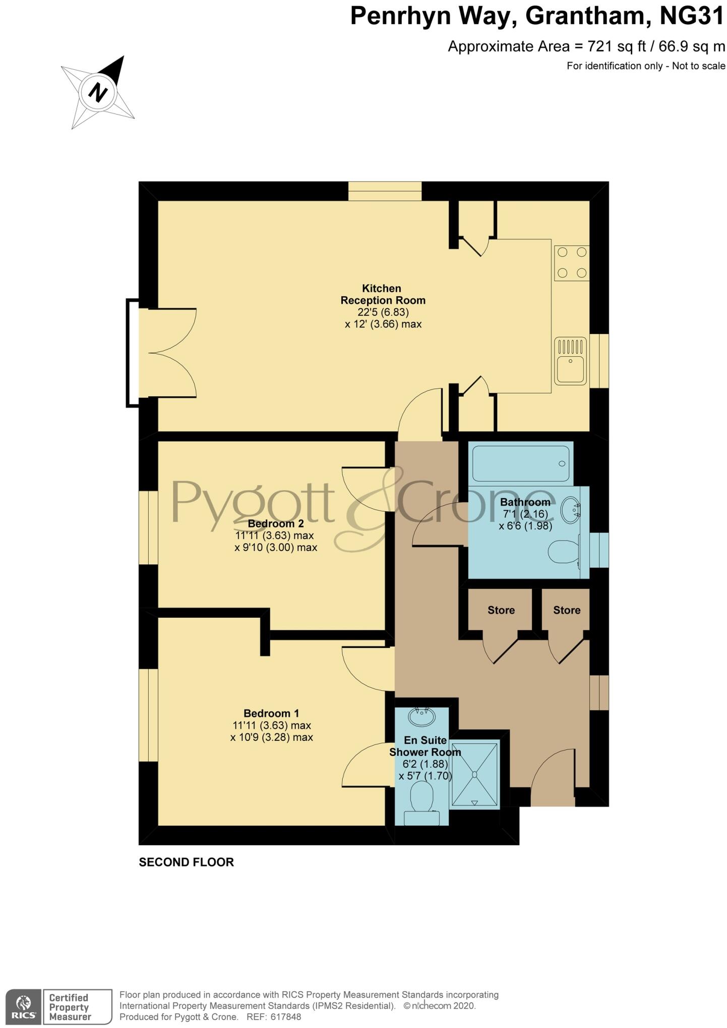 20 Penrhyn Way, Grantham, Lincolnshire, NG31 floorplan