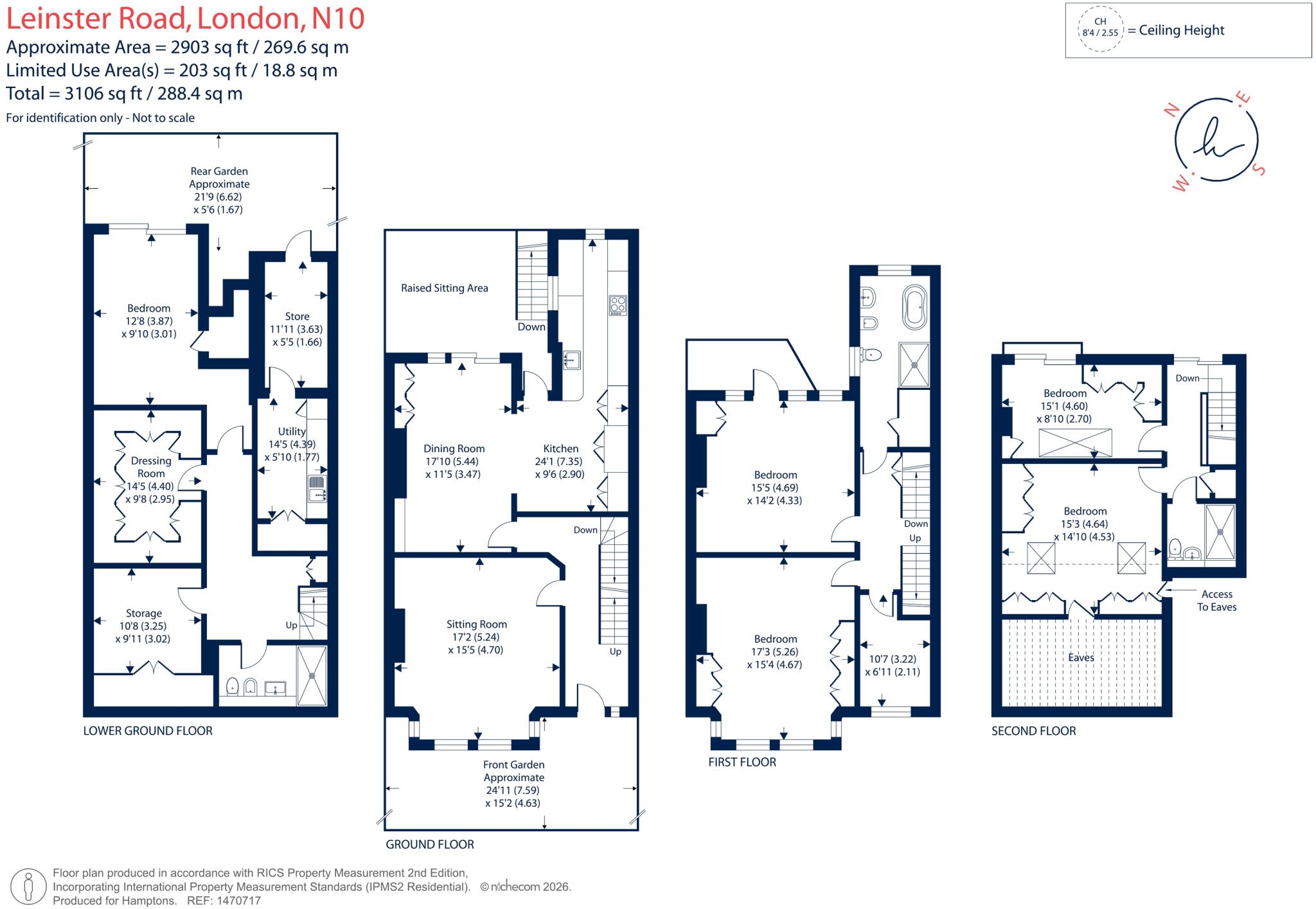 Leinster Road London N10 floorplan
