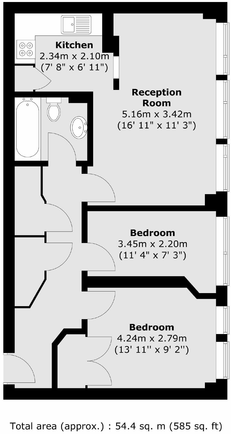 Newington Causeway, London Bridge floorplan