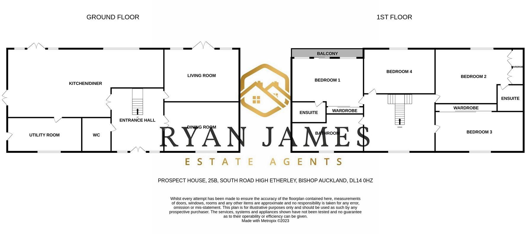 South Road, High Etherley, Bishop Auckland, Co Durham, DL14 floorplan