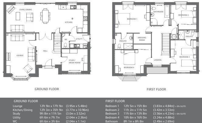Plot 36 Parc Dol Gwyn, Padeswood Road South, Buckley floorplan