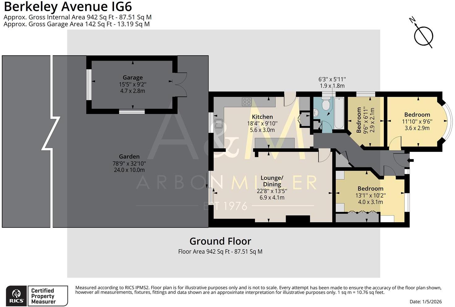 Berkeley Avenue, Clayhall floorplan