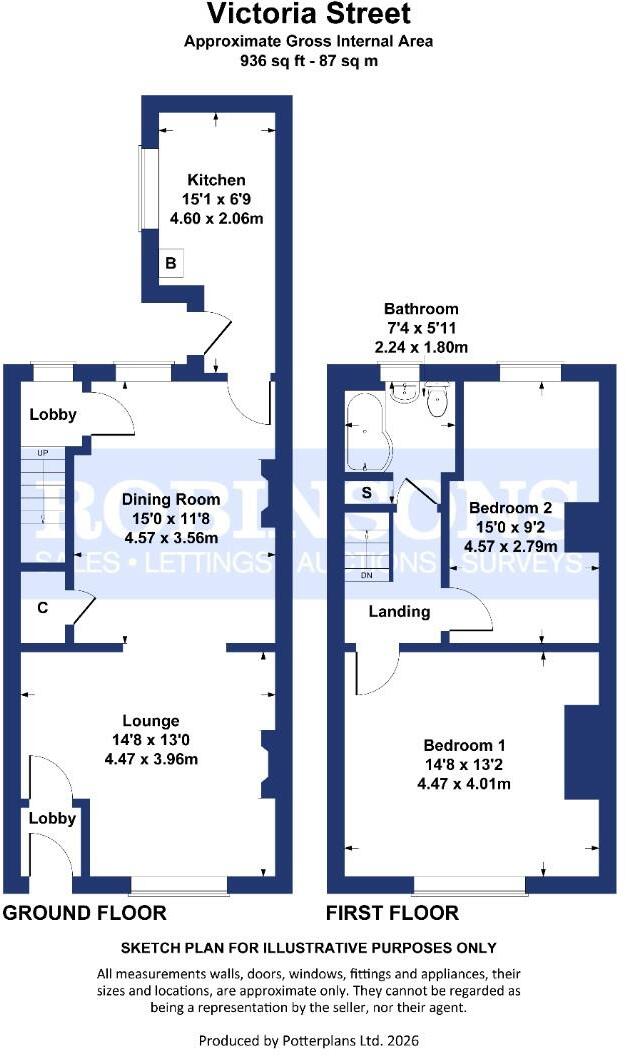 Victoria Street, Sacriston, Durham floorplan