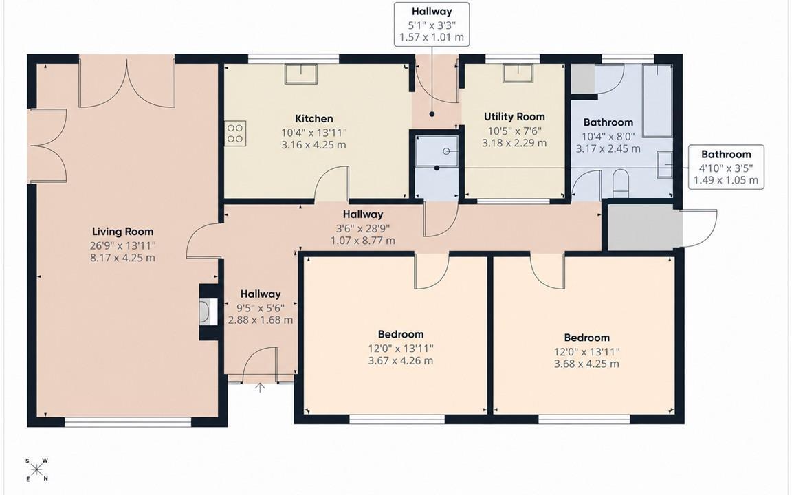 Barbers Drove South, CROWLAND, Peterborough floorplan